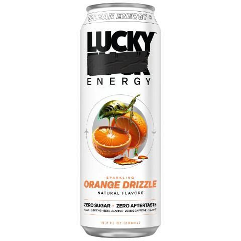 slide 1 of 1, Lucky Energy Orange Drizzle, 16 oz