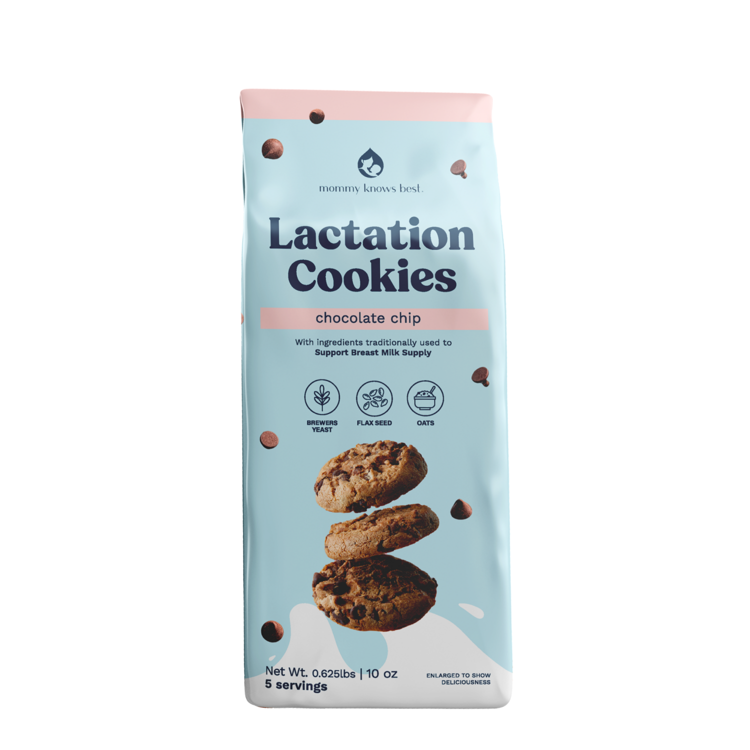 slide 1 of 2, Mommy Knows Best Lactation Cookies, Chocolate Chip 10oz, 10 oz
