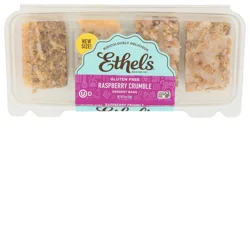 Ethel's Baking Co. Raspberry Crumble Dessert Bars 4CT Tray
