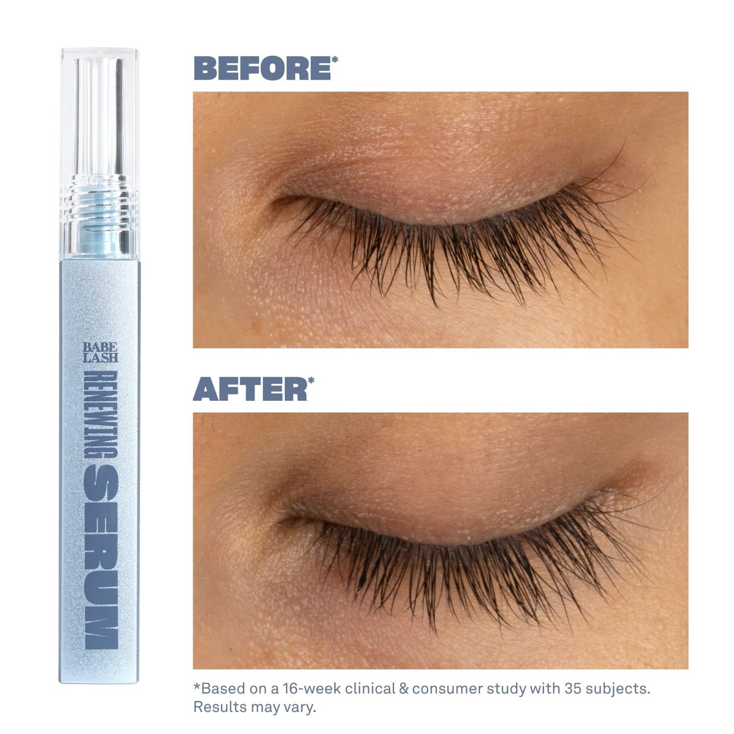 slide 4 of 7, BABE ORIGINALS Babe Renewing Lash Serum 3ml, 0.1 oz