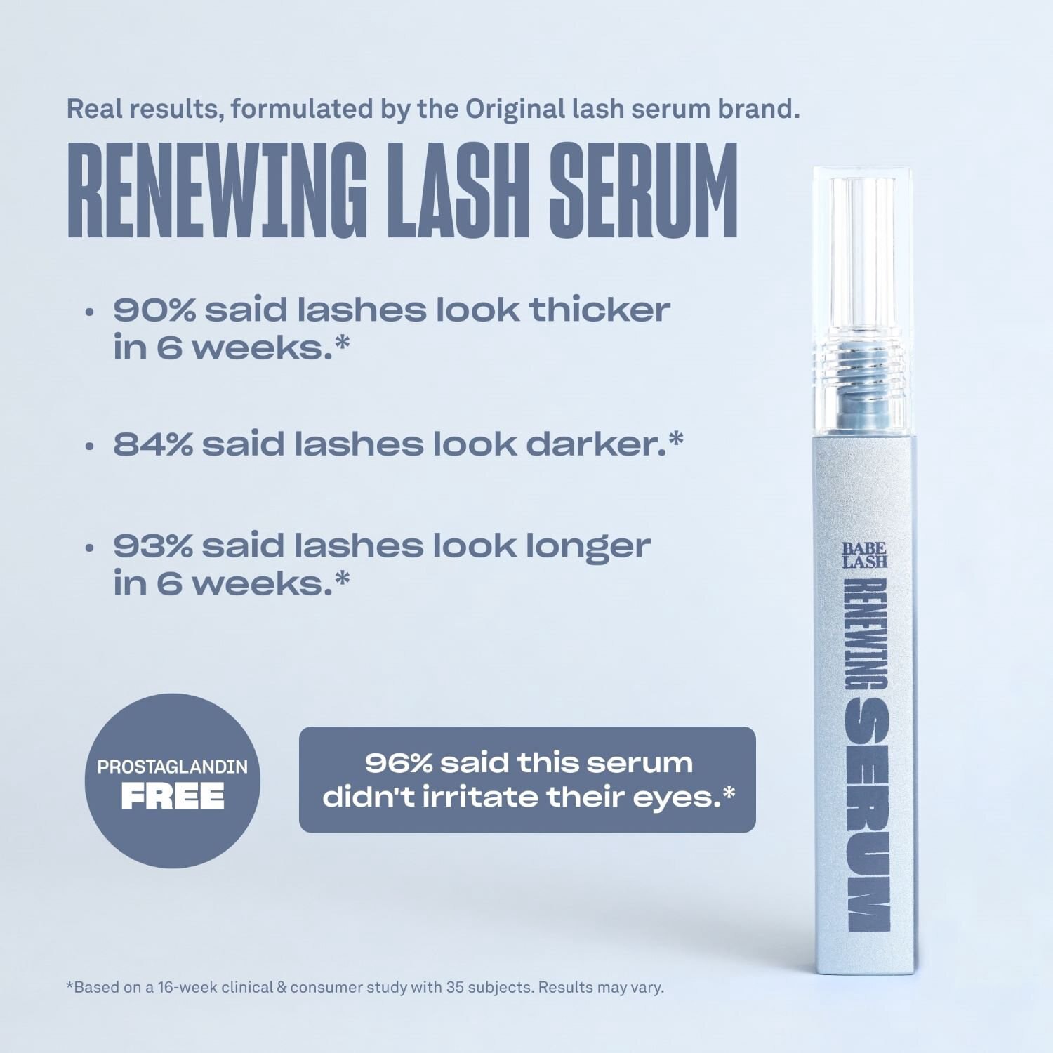 slide 2 of 7, BABE ORIGINALS Babe Renewing Lash Serum 3ml, 0.1 oz