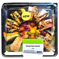 Yummi Sushi King Cake (Raw) Sushi Roll