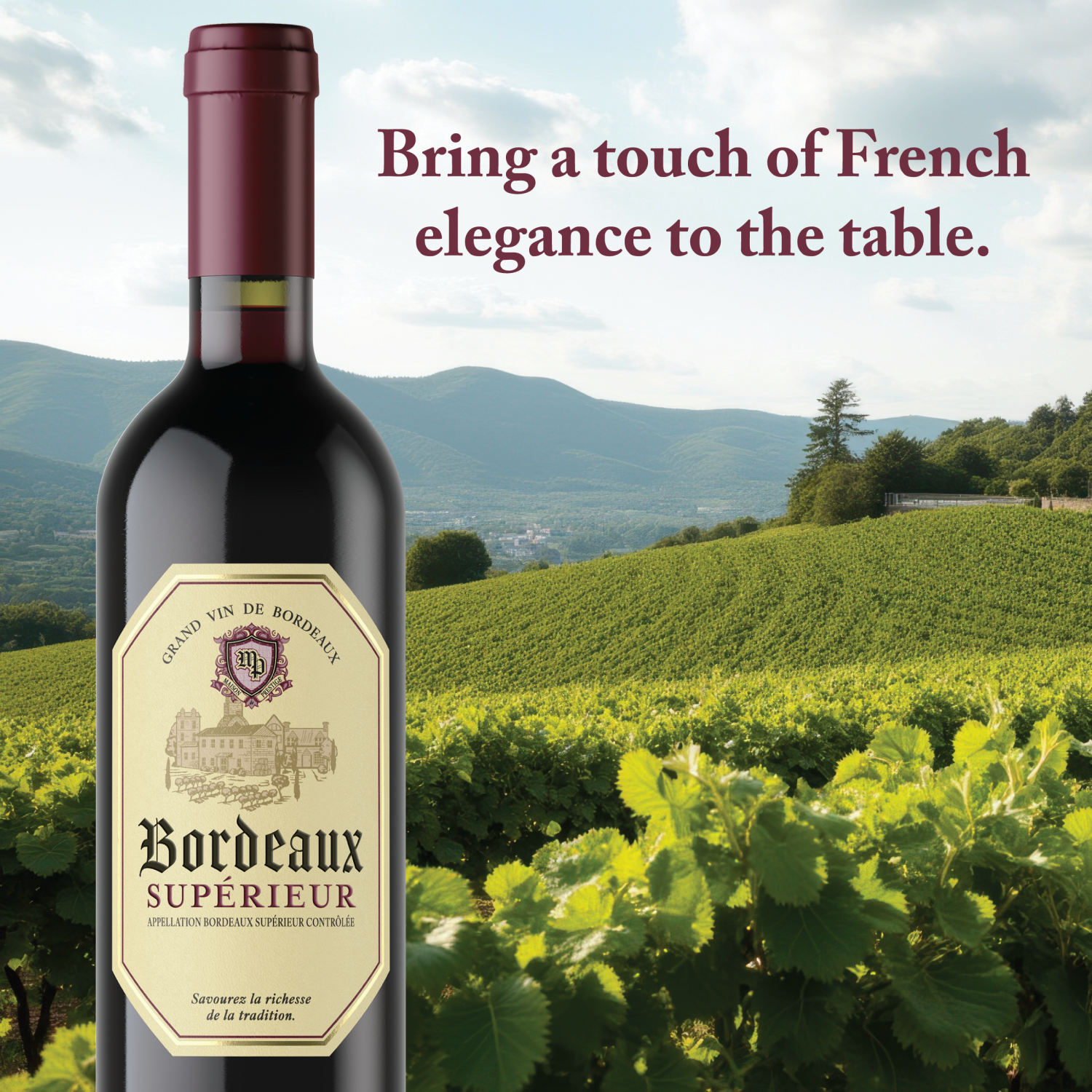 slide 2 of 5, Maison de Prestige Bordeaux Superieur 6PK, 750 Ml, 6 ct, 750 ml