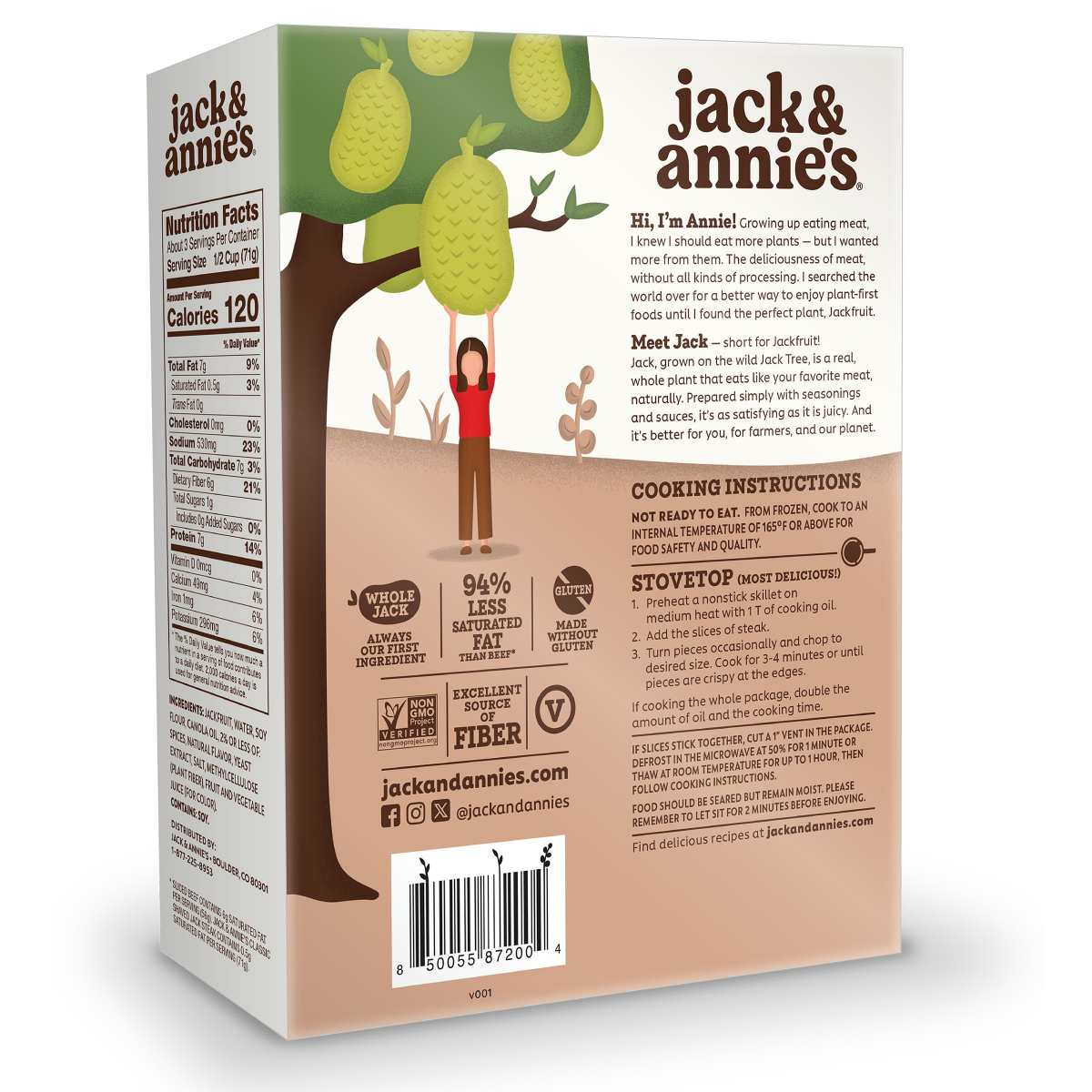 slide 2 of 2, Jack & Annie's Shaved Classic Jack Steak 8.0 oz, 8 oz