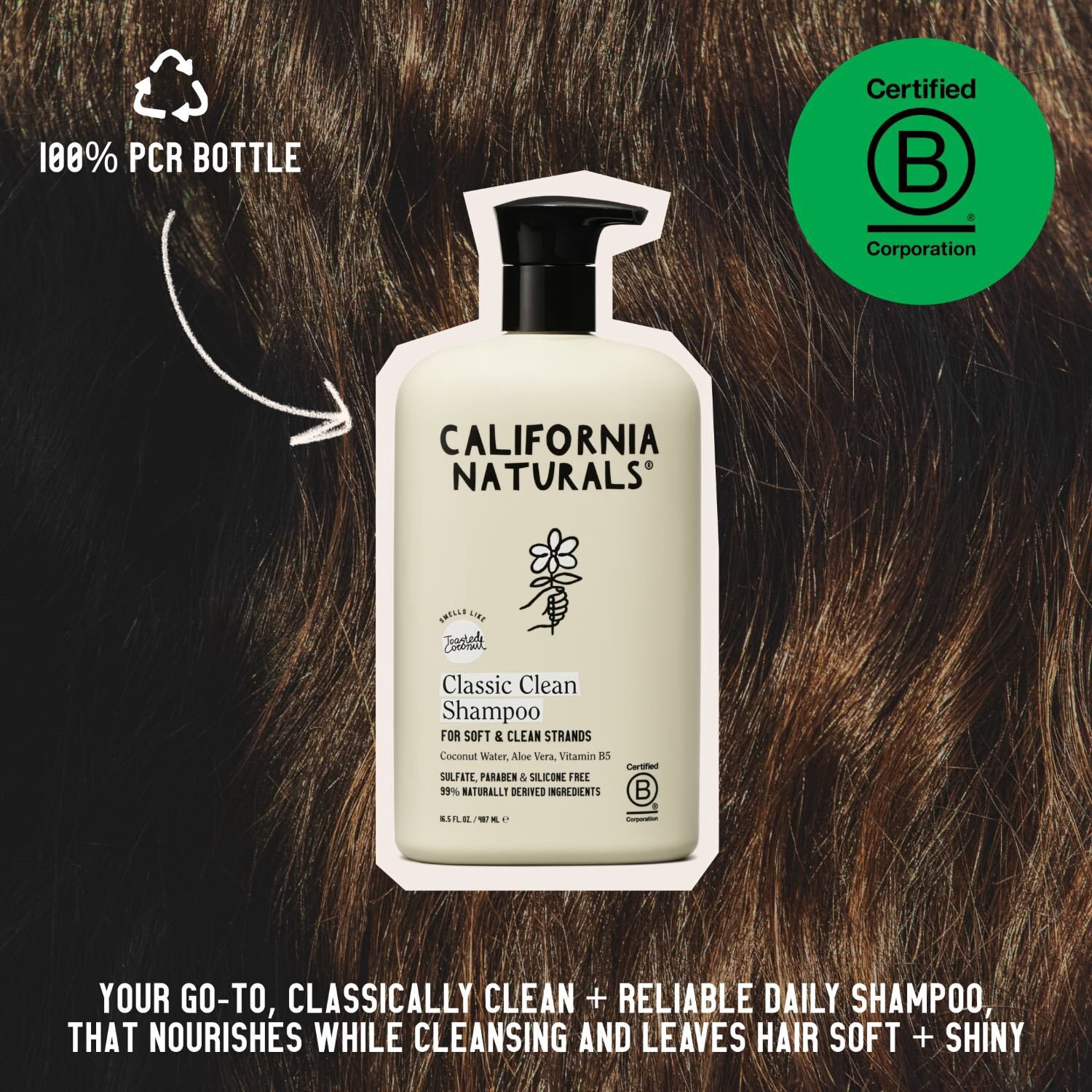 slide 4 of 8, NON BRAND California Naturals Daily Shampoo, 12 Oz, 16.5 oz