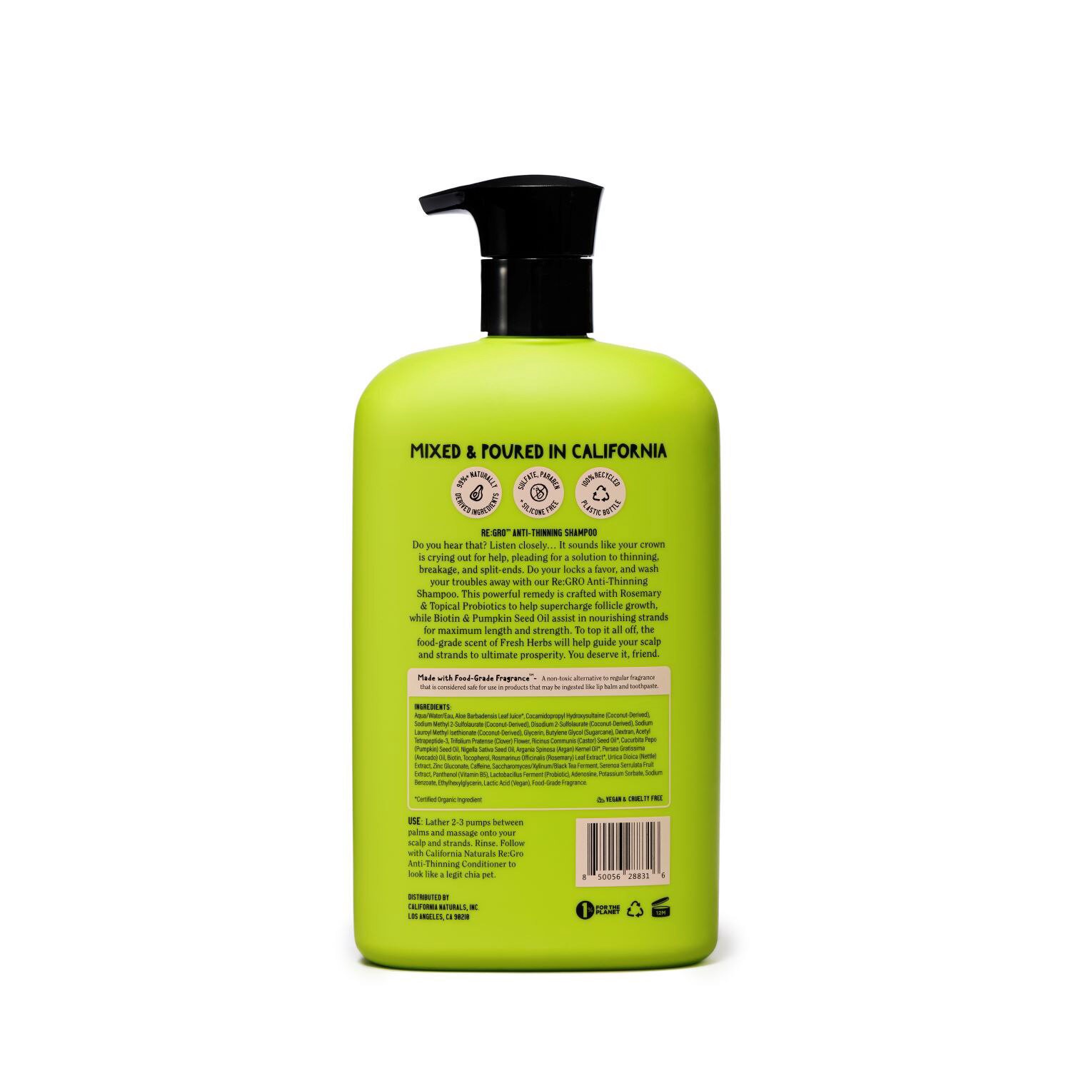 slide 2 of 9, California Naturals Length & Strength Re:Gro Anti-Thinning Shampoo, 16.5 Oz, 16.5 oz