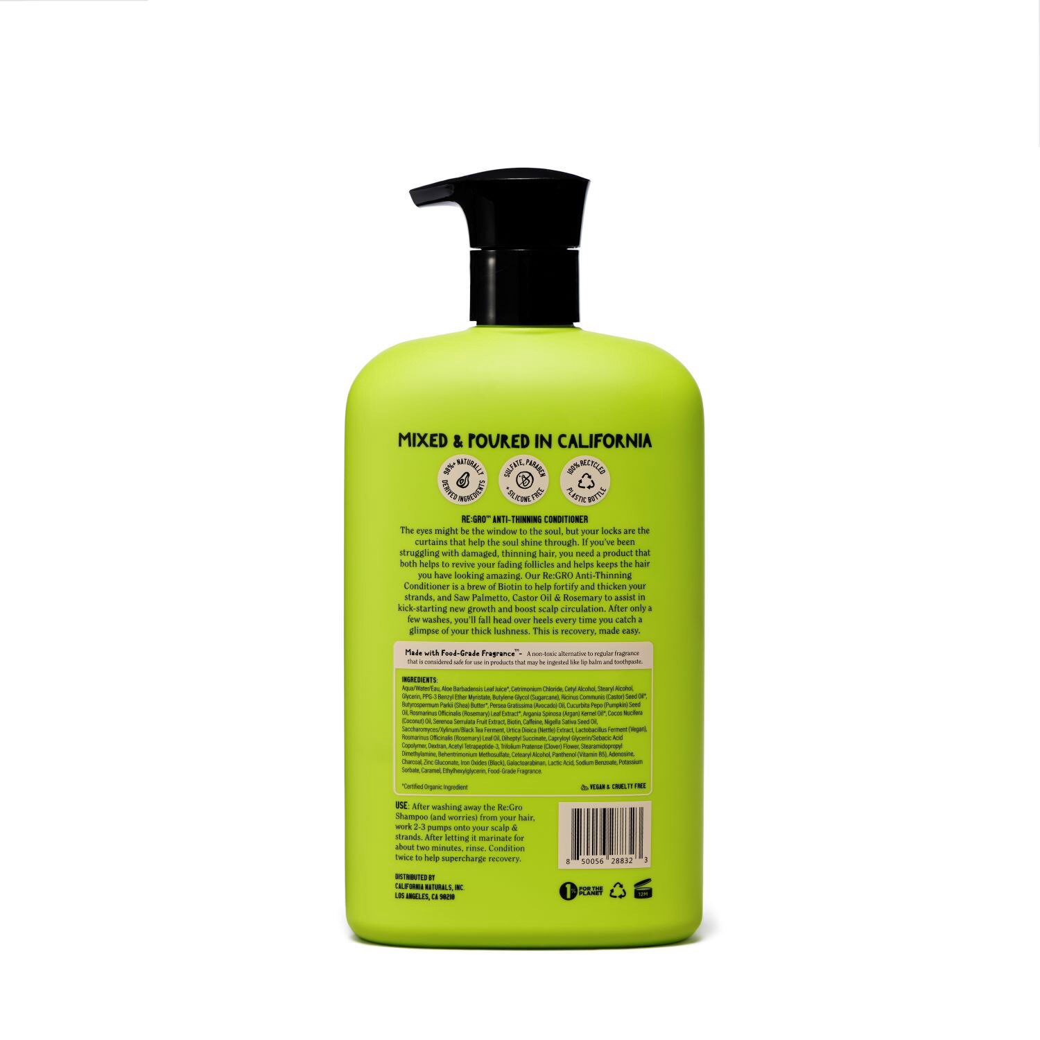 slide 7 of 8, California Naturals Length & Strength Re:Gro Anti-Thinning Conditioner, 16.5 oz