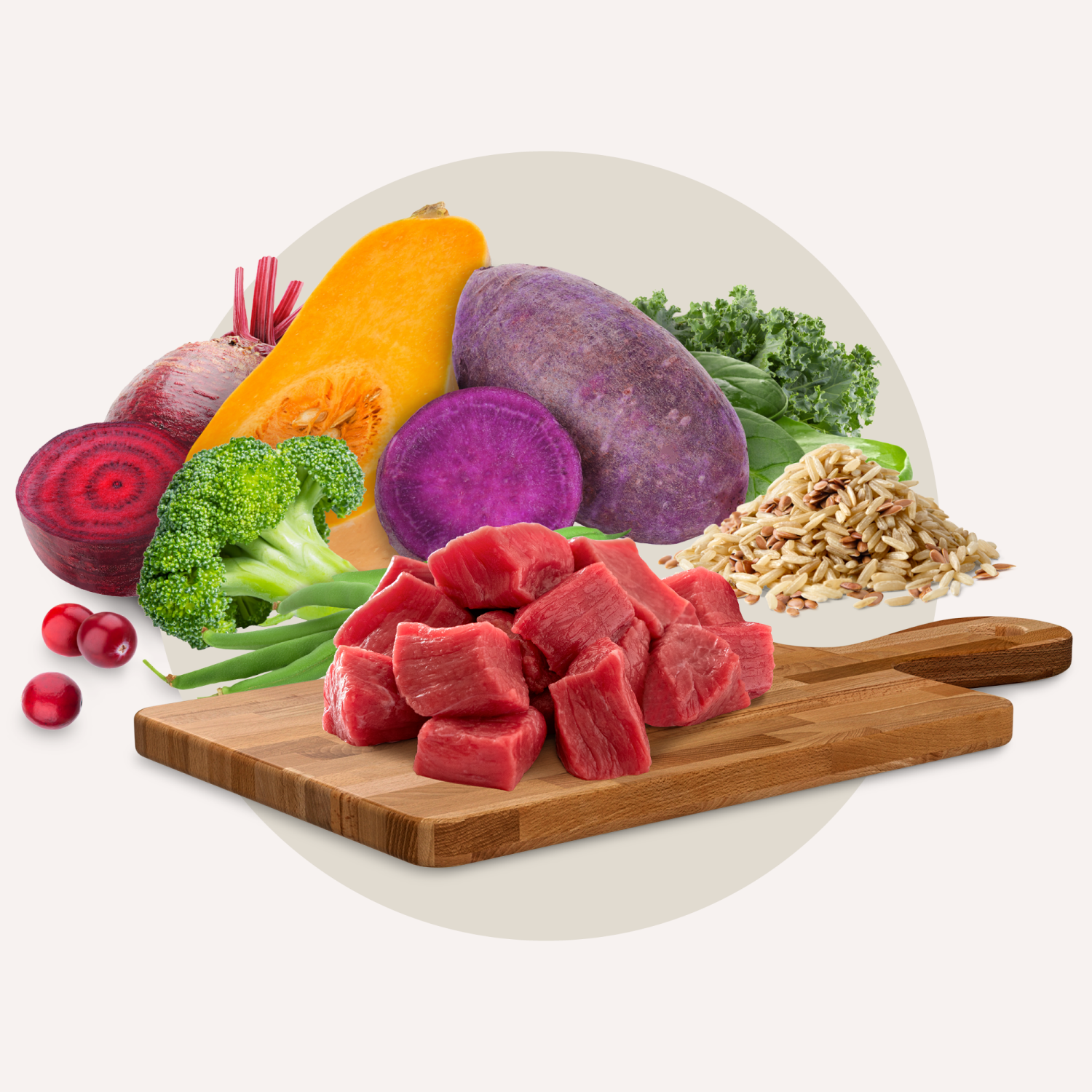 slide 6 of 8, Heckova! Bow Wow Beef Recipe Freeze-Dried Raw Dog Food, 20 oz, 20 oz