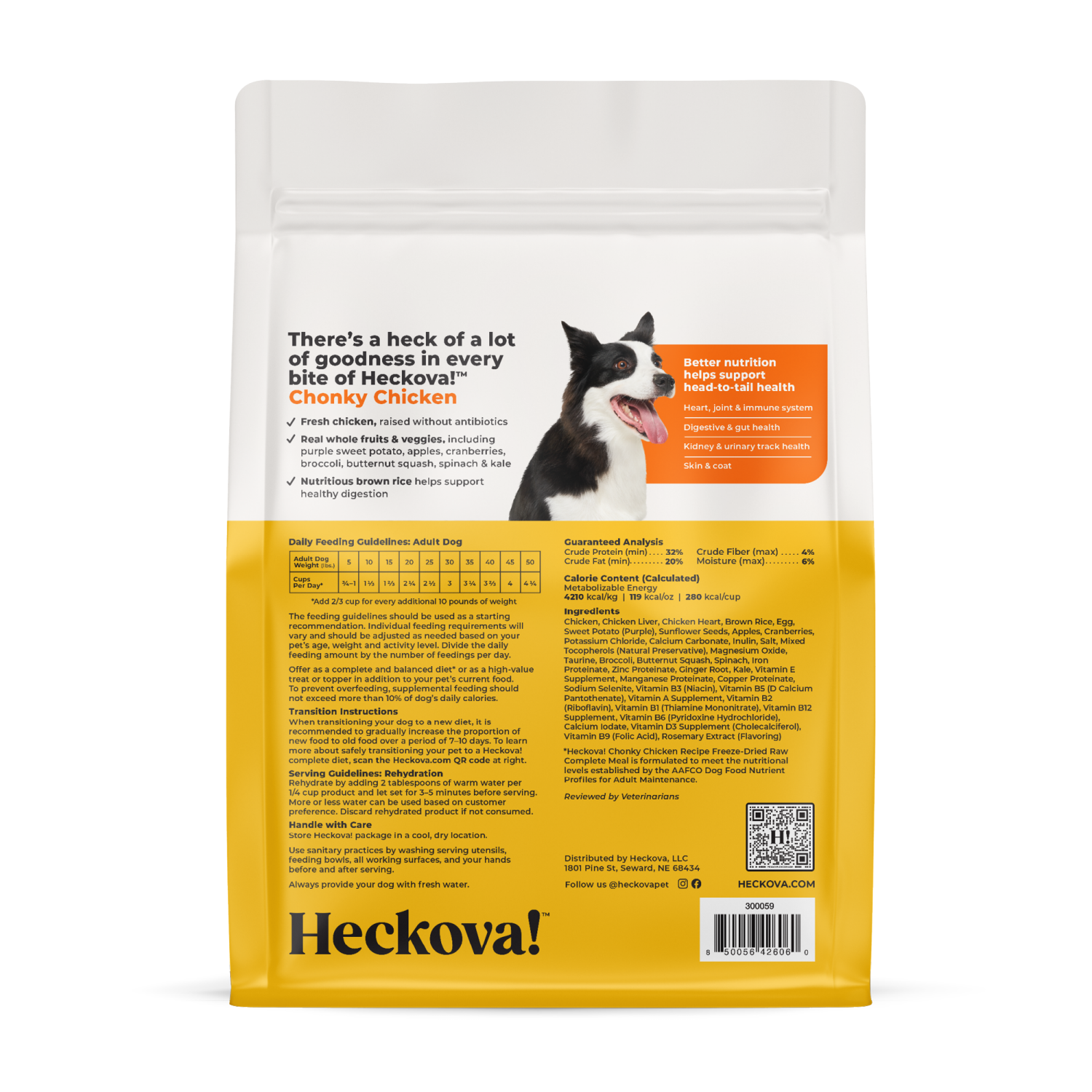 slide 2 of 8, Heckova! Chonky Chicken Recipe Freeze-Dried Raw Dog Food, 8 oz, 8 oz