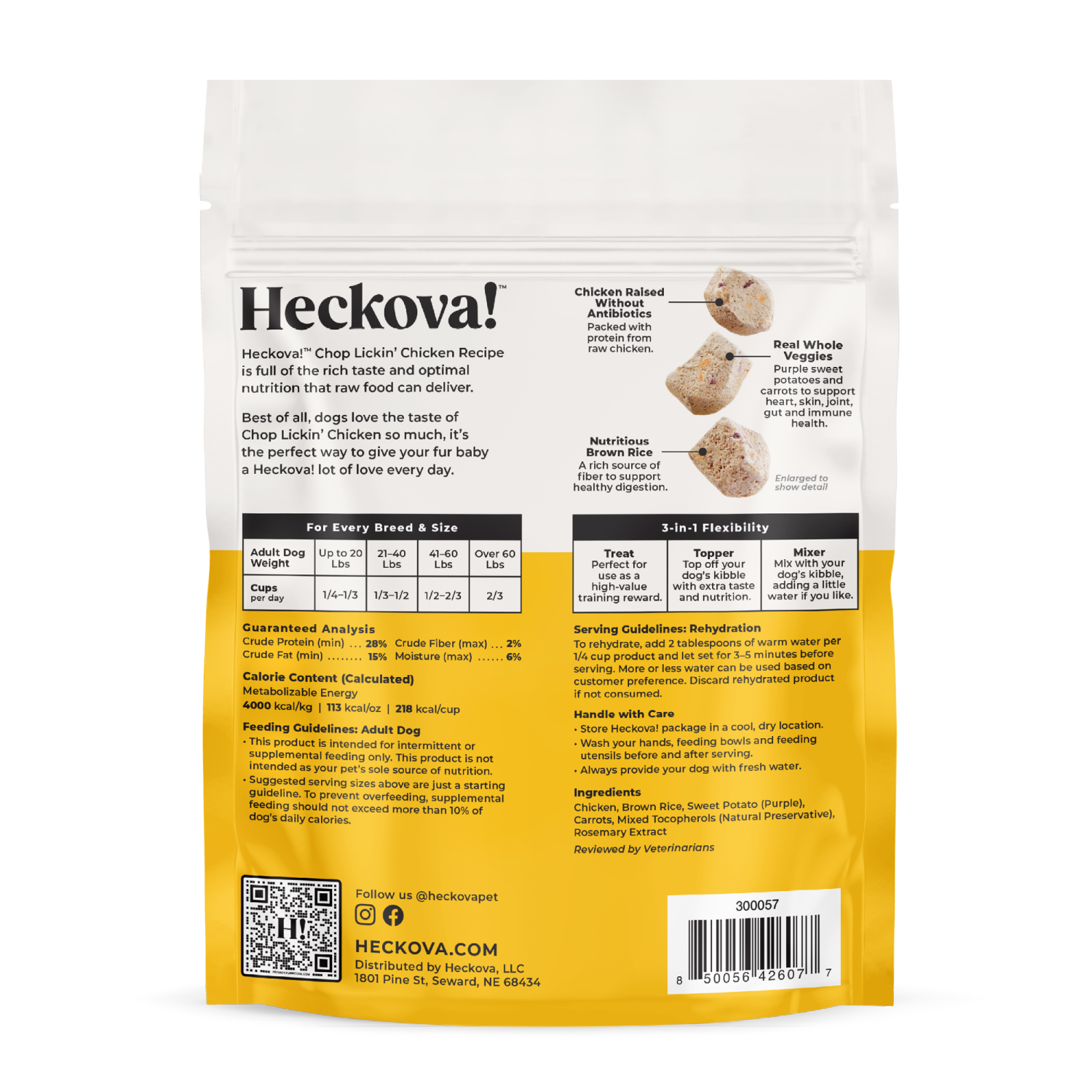 slide 2 of 7, Heckova! Chop Lickin' Chicken Recipe Freeze-Dried Raw Dog Treats & Topers, 4 oz, 4 oz