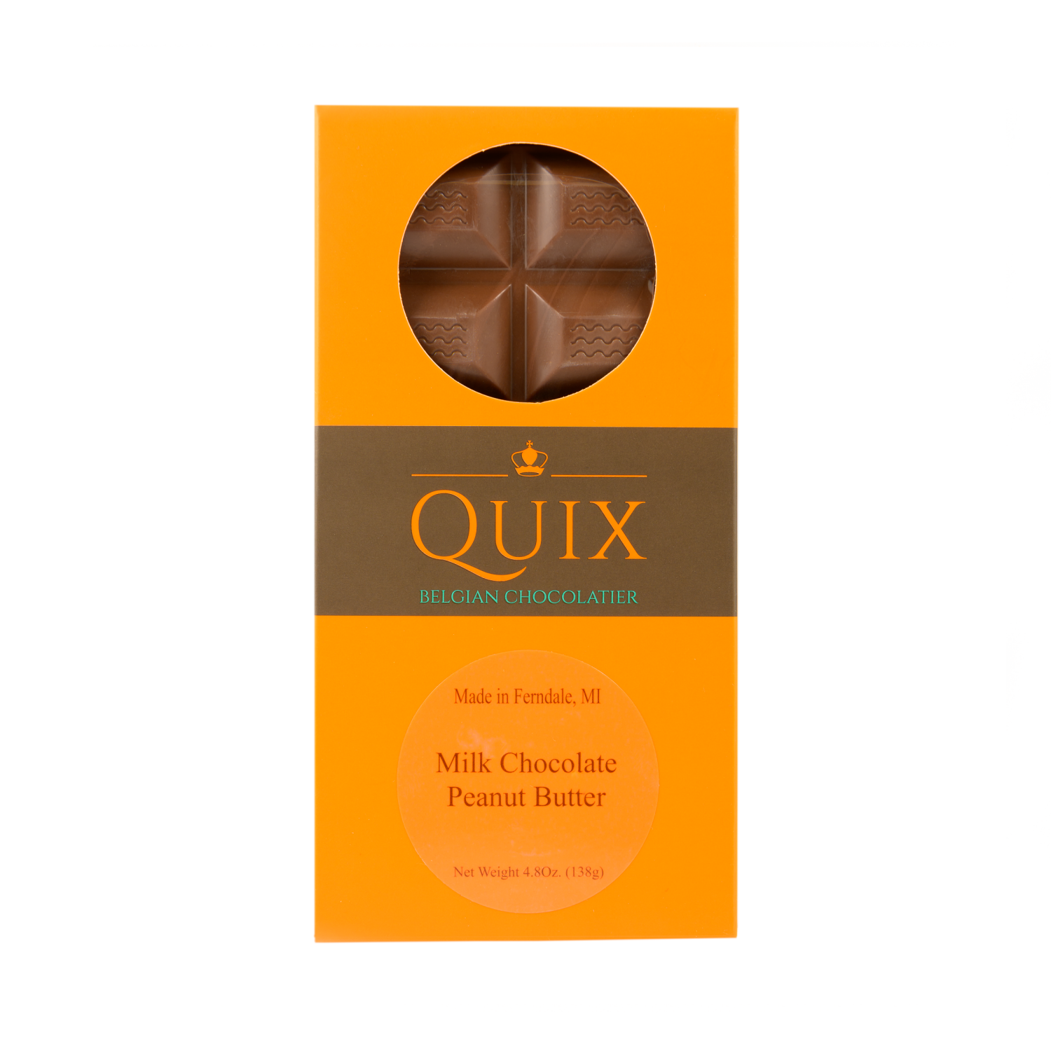 slide 1 of 2, Quix PB Filled Chocolate Bar Milk 5 oz, 5 oz