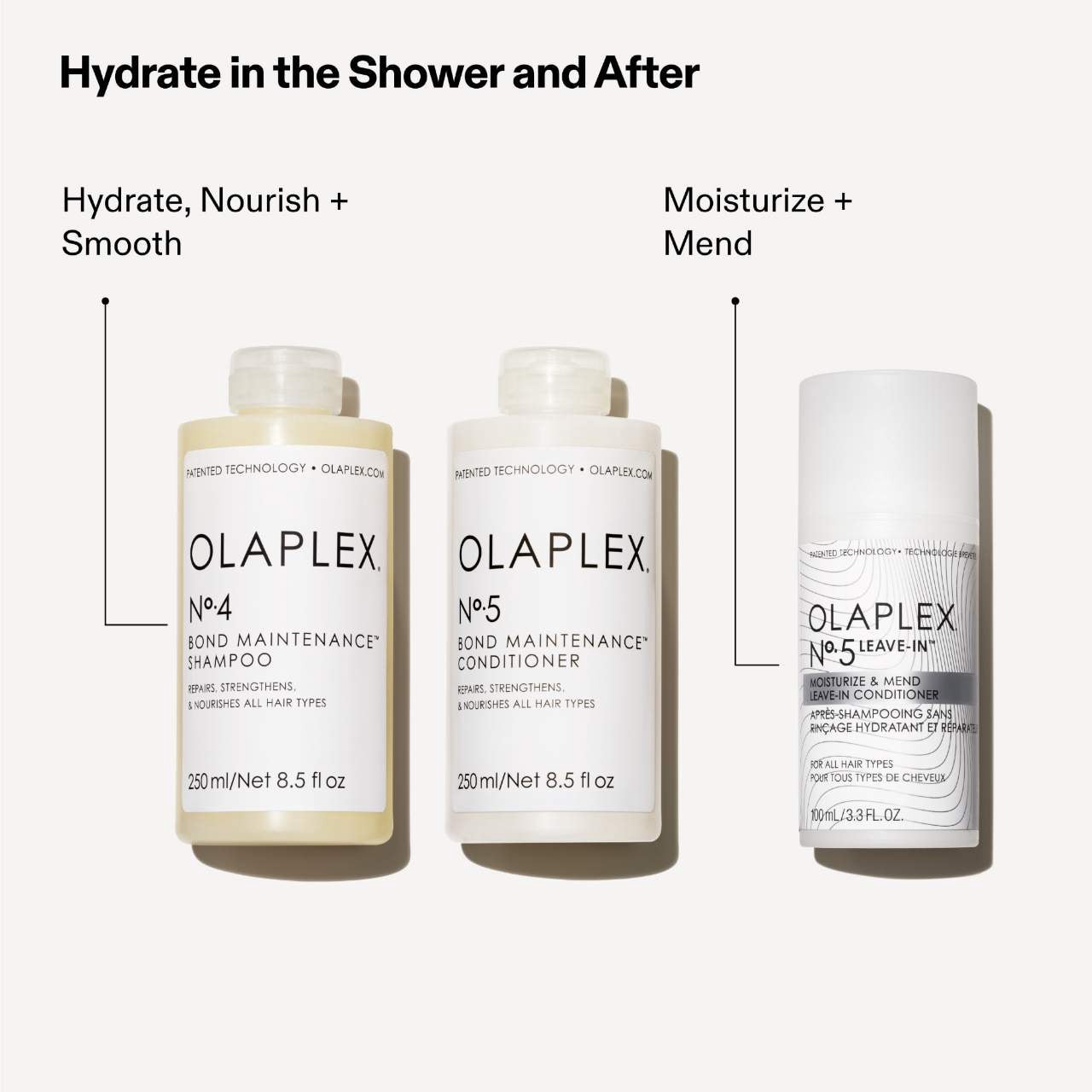 slide 8 of 8, Olaplex No.5L Moisturize & Mend Leave-In Conditioner for Split Ends 3.3 oz / 100 mL,