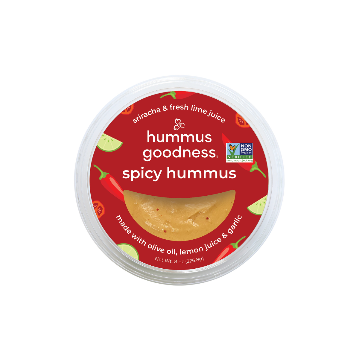 slide 1 of 5, Hummus Goodness Spicy Hummus 8 oz, 8 oz