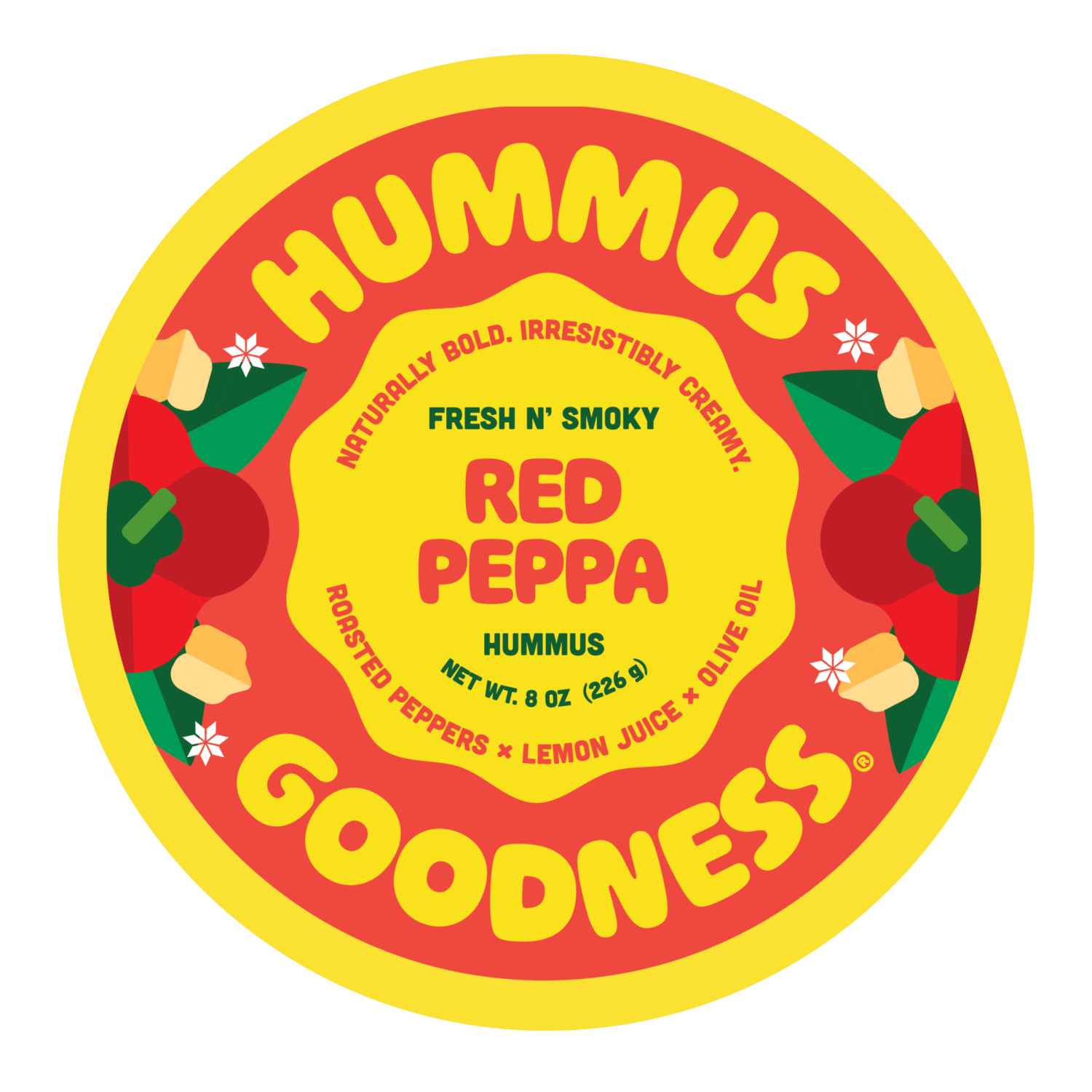 slide 1 of 5, Hummus Goodness Red Pepper Hummus 8 oz, 8 oz