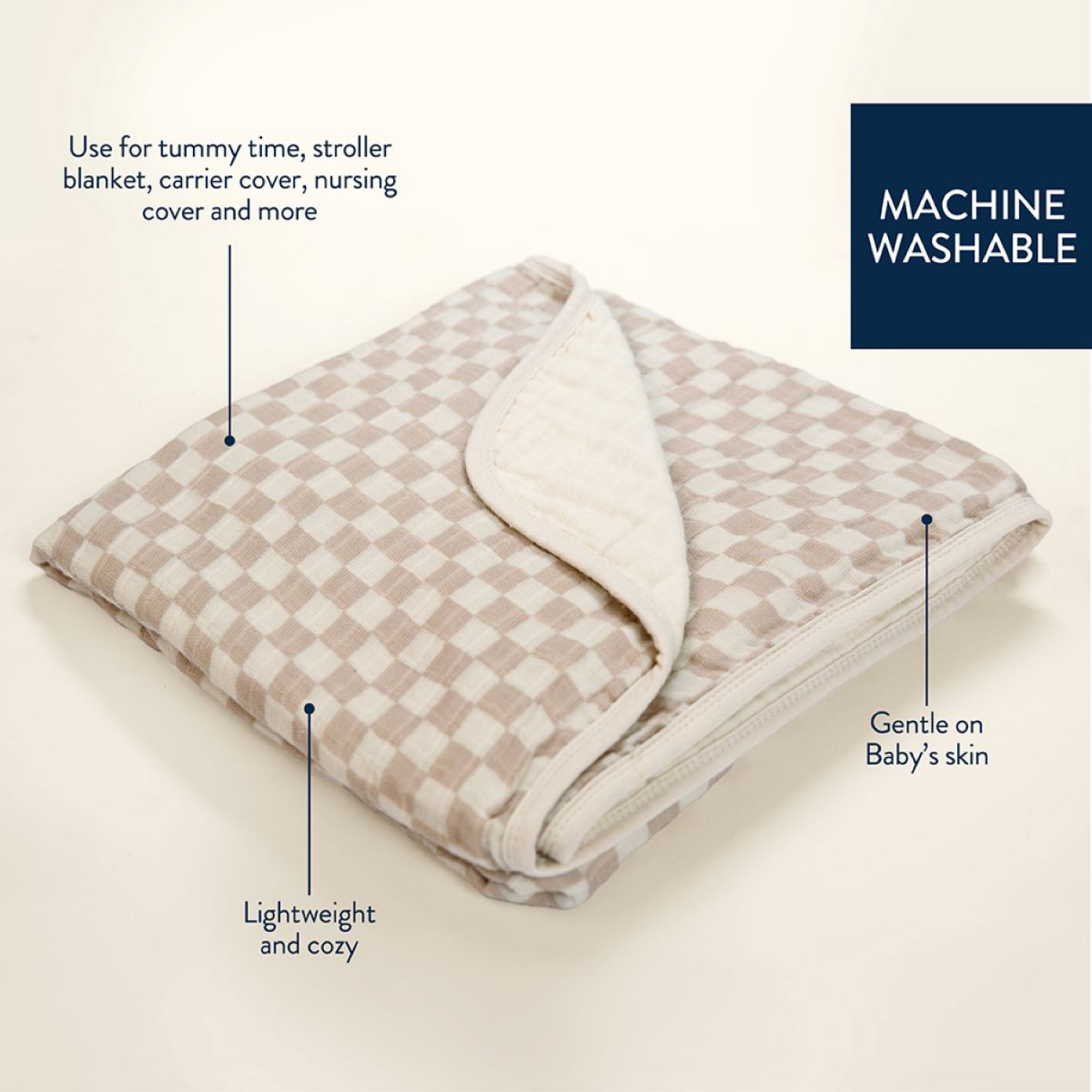 slide 1 of 2, ITZY RITZY Itzy Blanket - Triple Layer Check Yes, 1 ct