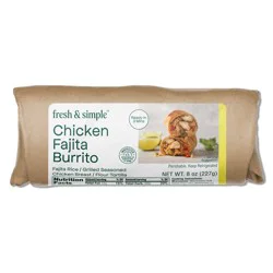 Fresh & Simple Chicken Fajita Burrito (Sold Hot)