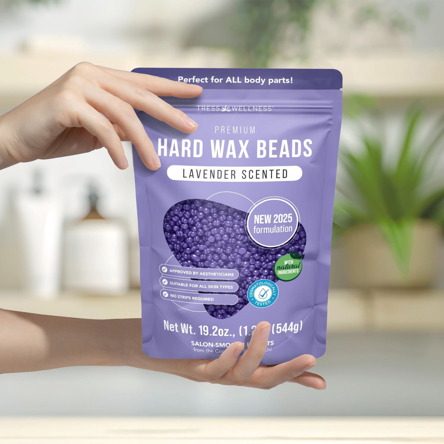 slide 8 of 11, NON BRAND Tress Wellness Premium Hard Wax Beads, Lavender, 19.2 Oz, 19.2 oz