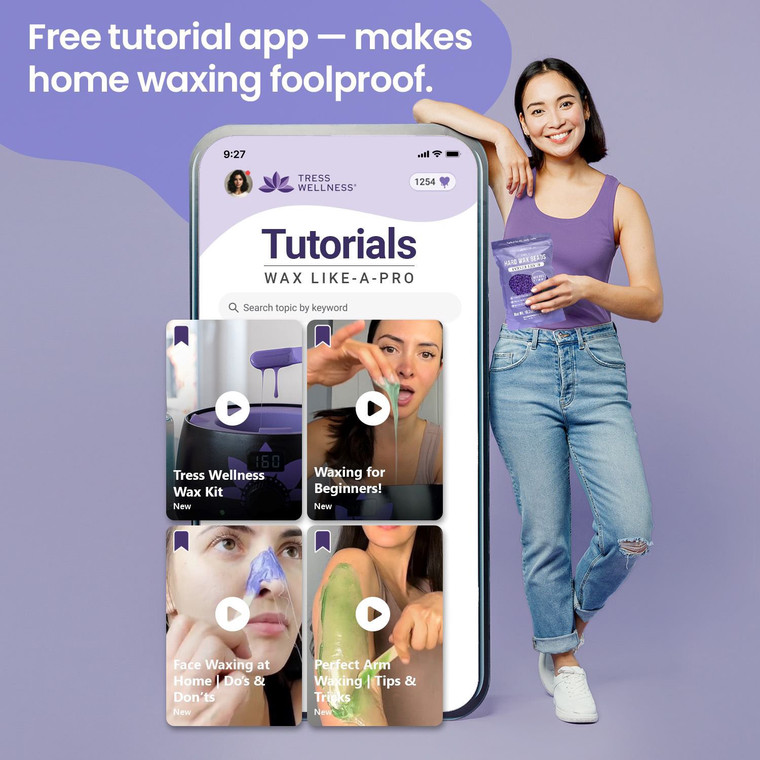 slide 5 of 11, NON BRAND Tress Wellness Premium Hard Wax Beads, Lavender, 19.2 Oz, 19.2 oz