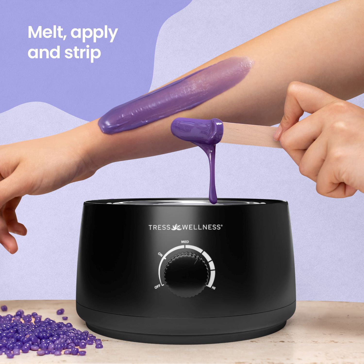 slide 6 of 11, NON BRAND Tress Wellness Premium Hard Wax Beads, Lavender, 19.2 Oz, 19.2 oz