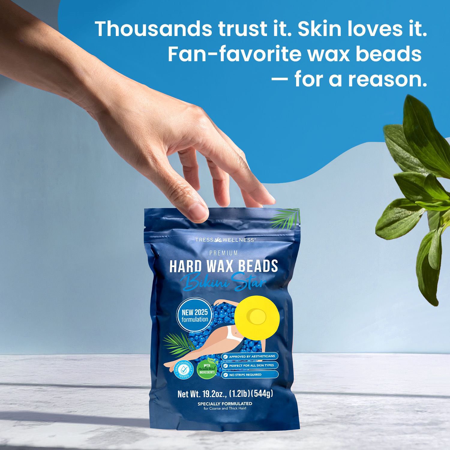 slide 8 of 11, NON BRAND Tress Wellness Premium Hard Wax Beads, 19.2 Oz, 19.2 oz