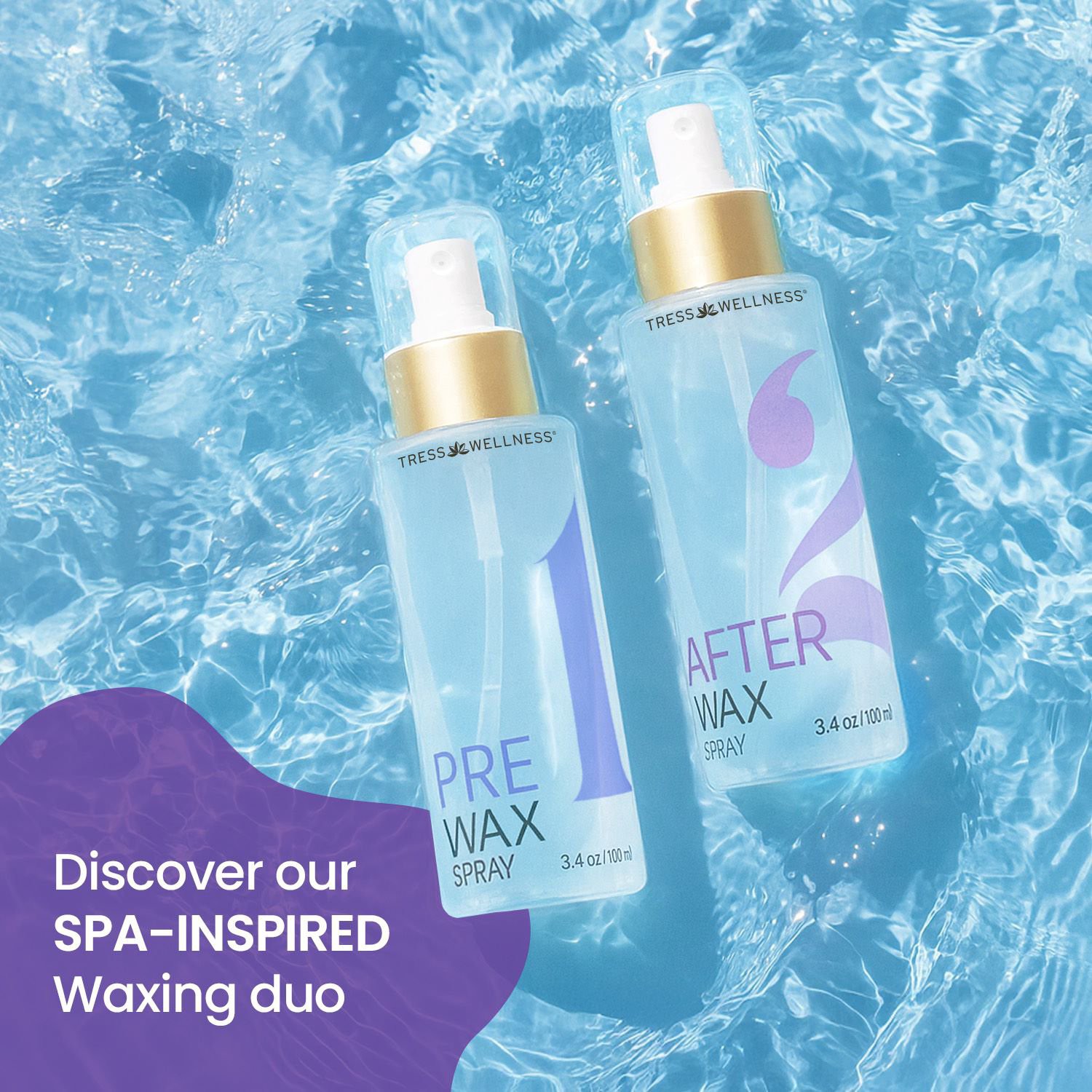 slide 2 of 10, NON BRAND Tress Wellness Pre & After Wax Spray, 3.4 oz