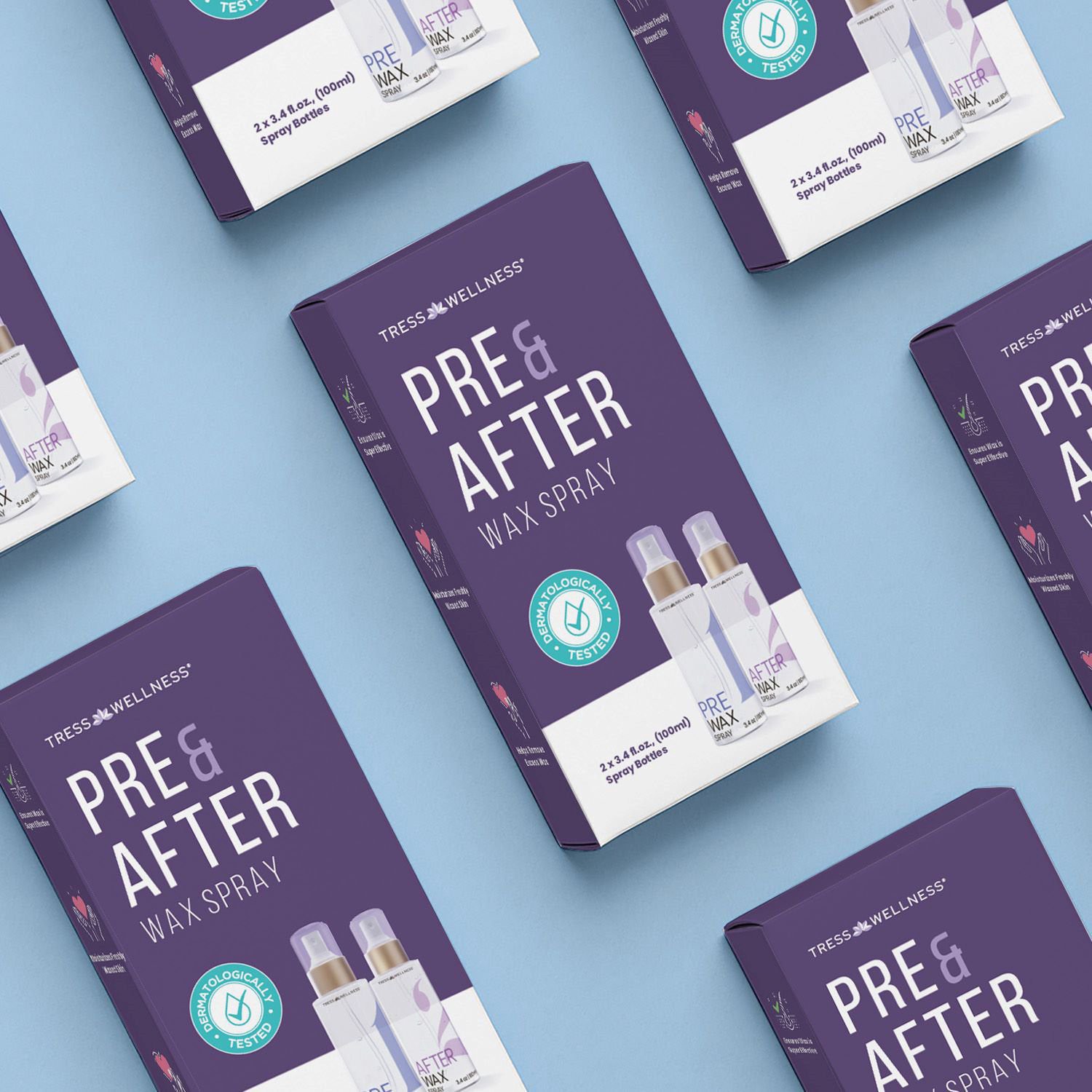 slide 8 of 10, NON BRAND Tress Wellness Pre & After Wax Spray, 3.4 oz