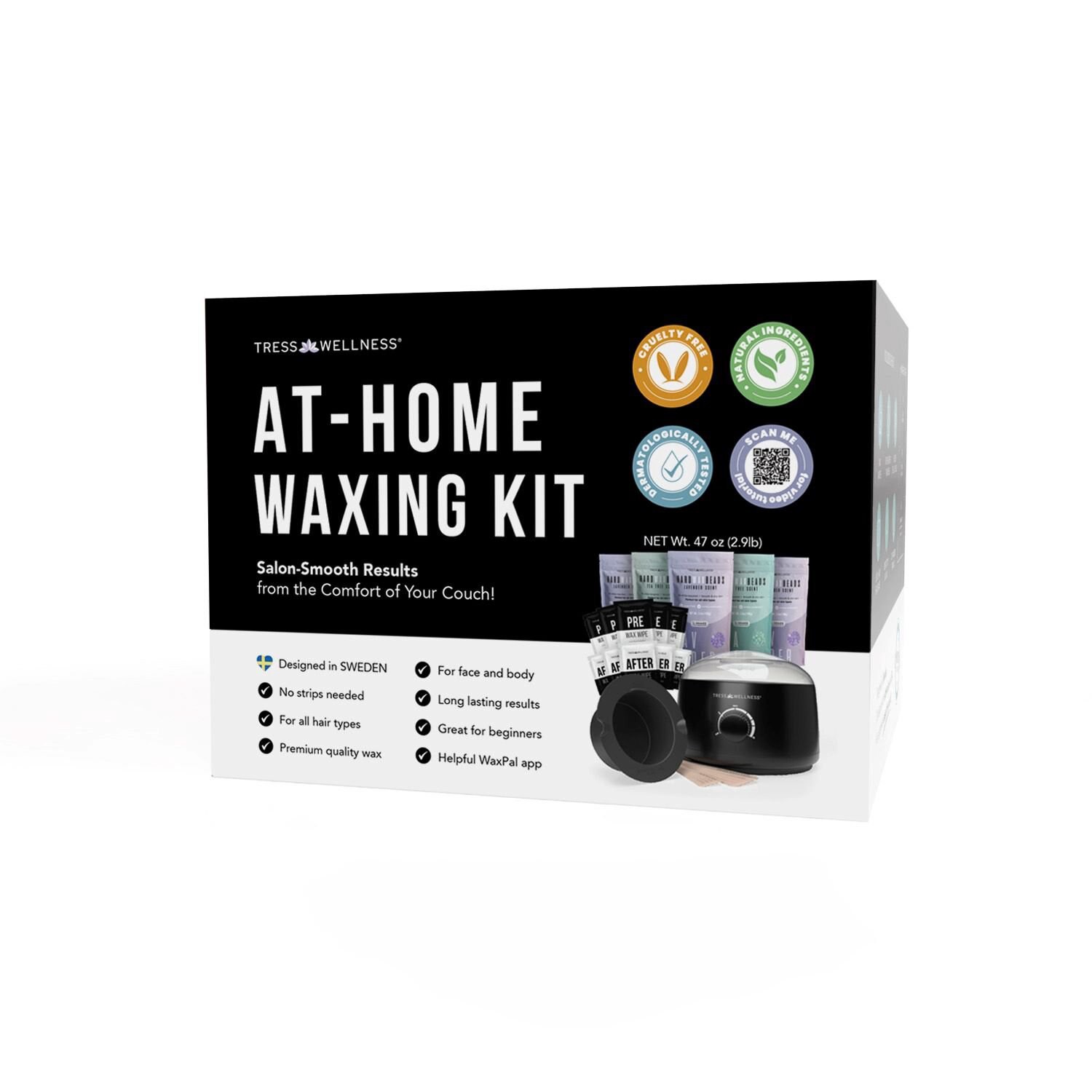 slide 3 of 15, NON BRAND Tress Wellness At-Home Waxing Kit, 1 ct