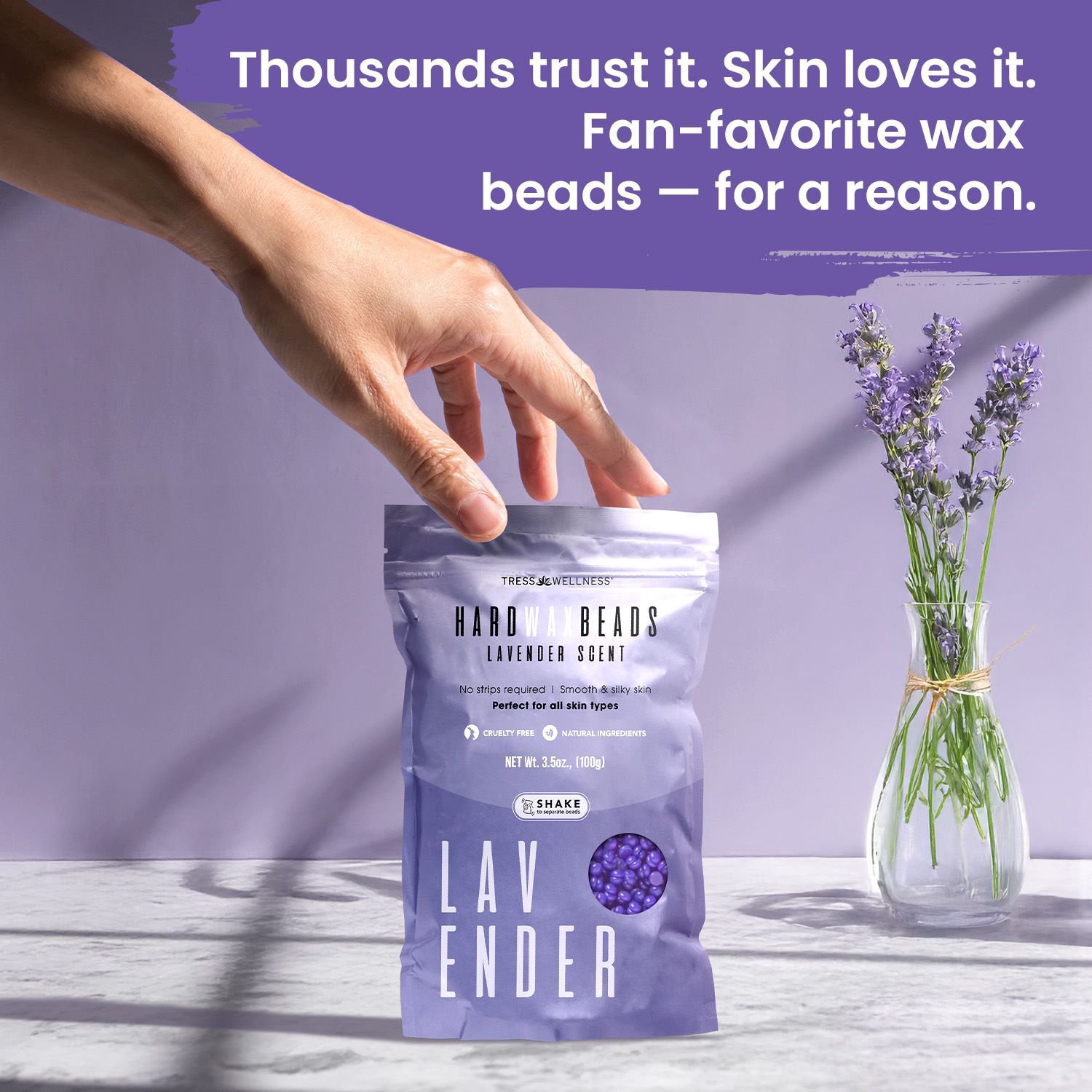 slide 8 of 15, NON BRAND Tress Wellness At-Home Waxing Kit, 1 ct