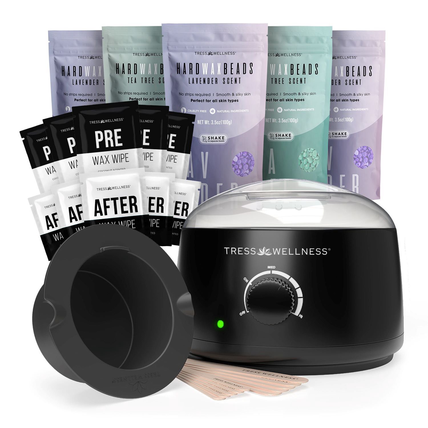 slide 9 of 15, NON BRAND Tress Wellness At-Home Waxing Kit, 1 ct