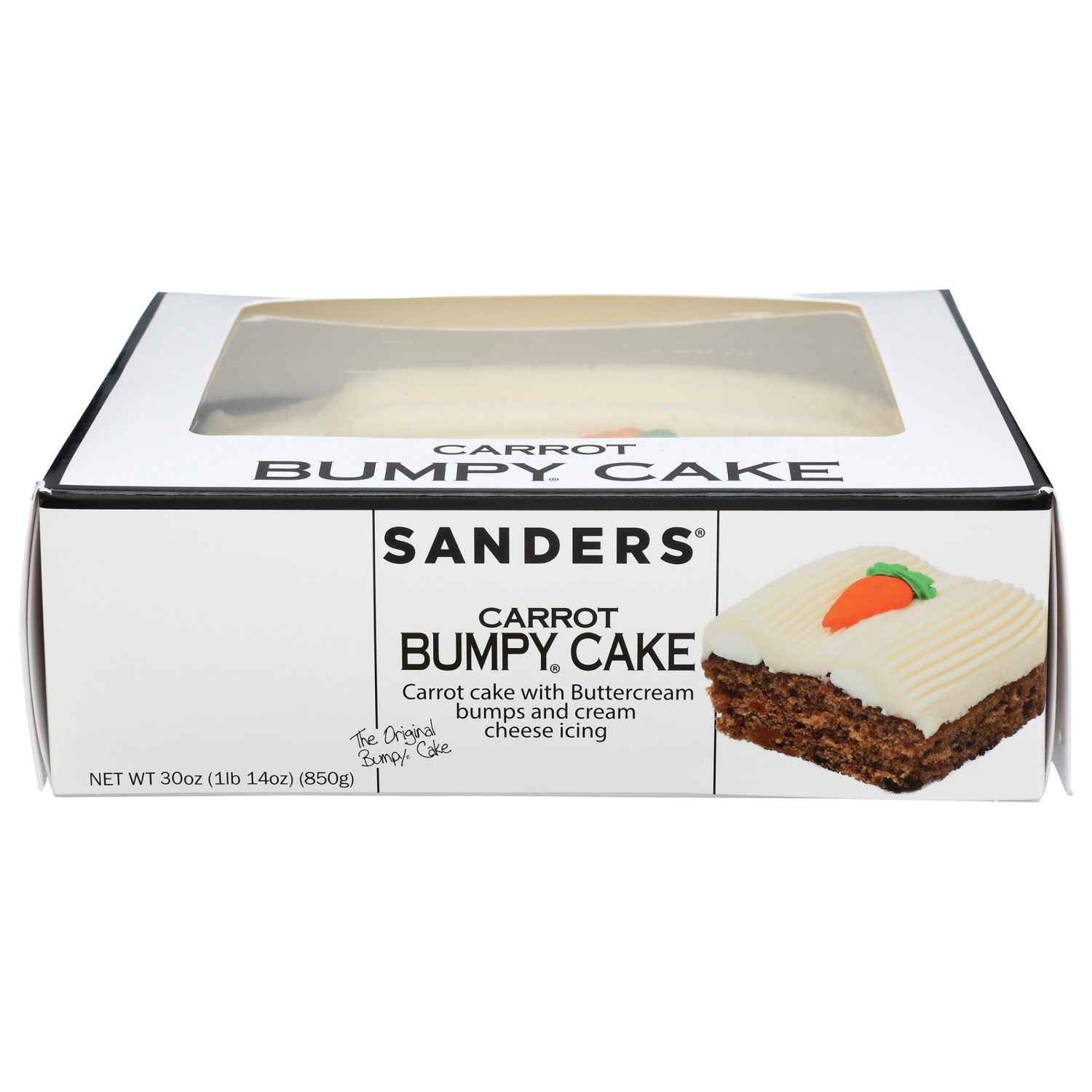 slide 2 of 2, Sanders® Small Batch Wonders Carrot Bumpy Cake, 30 oz