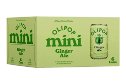 Olipop Ginger Ale Mini Soda 6 - 7 fl oz Cans