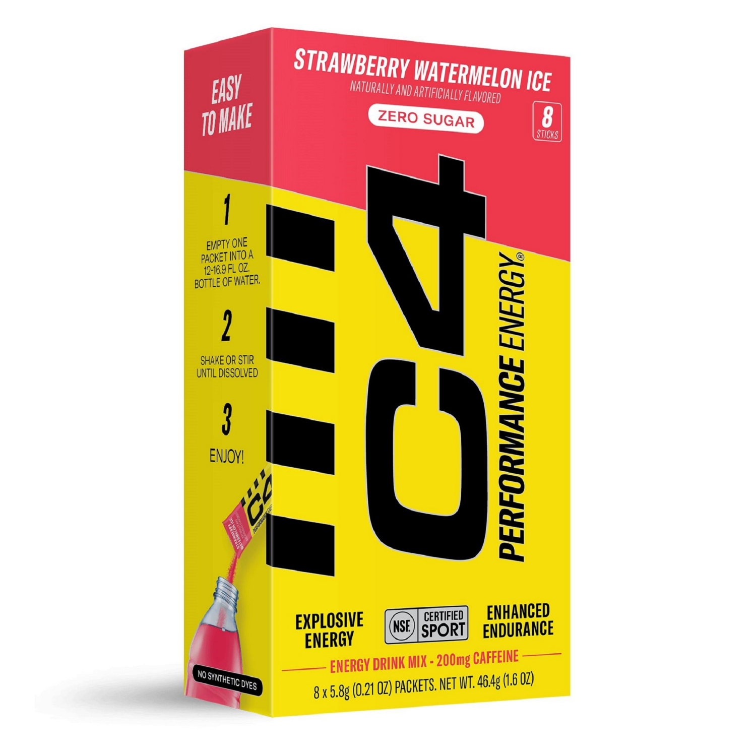 slide 1 of 2, C4 ENERGY C4 Performance Energy Drink Mix Strawberry Watermelon 8ct/0.21 oz, 8 ct, 0.21 oz