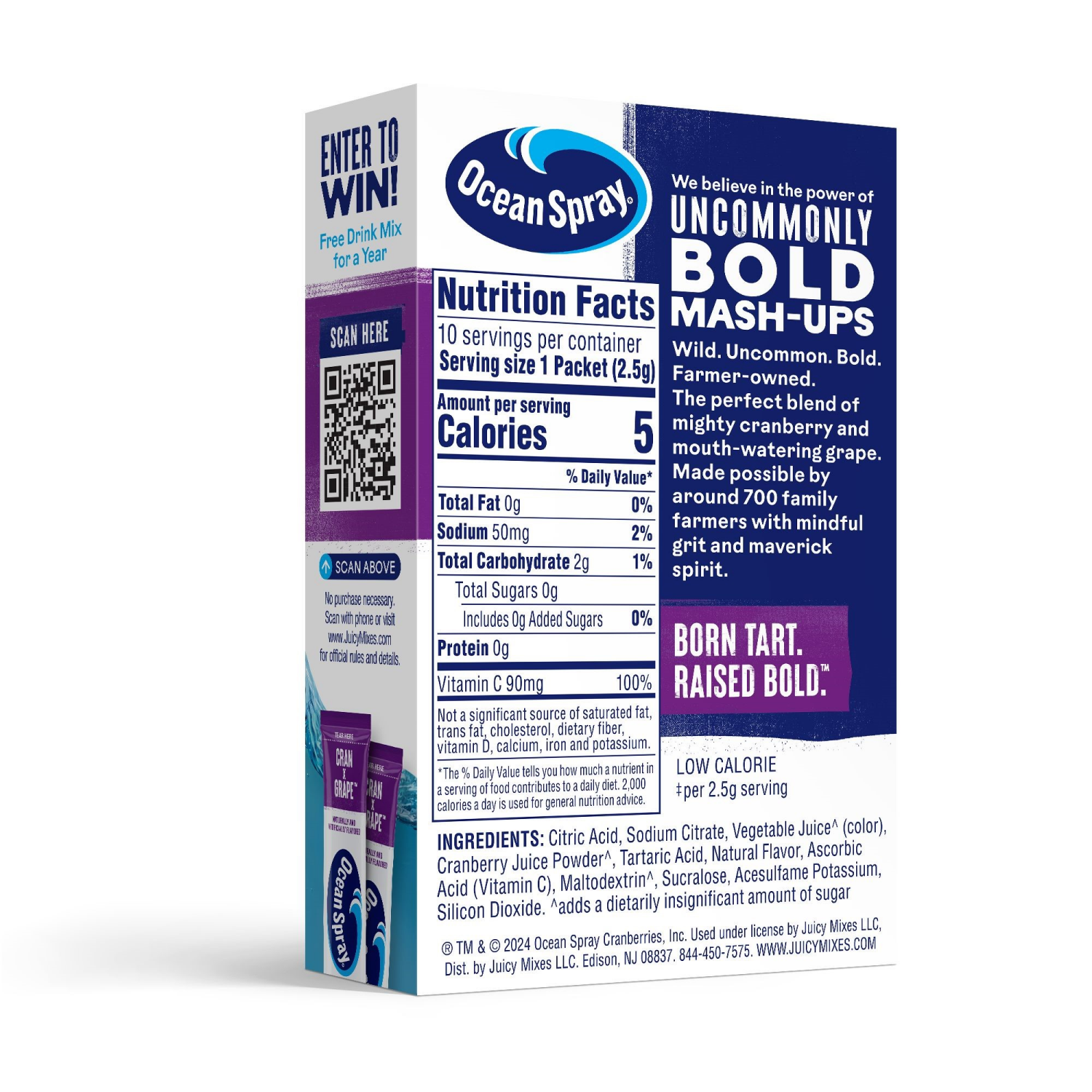 slide 2 of 2, Ocean Spray LWE Cran Grape 1.62oz, 1.62 oz