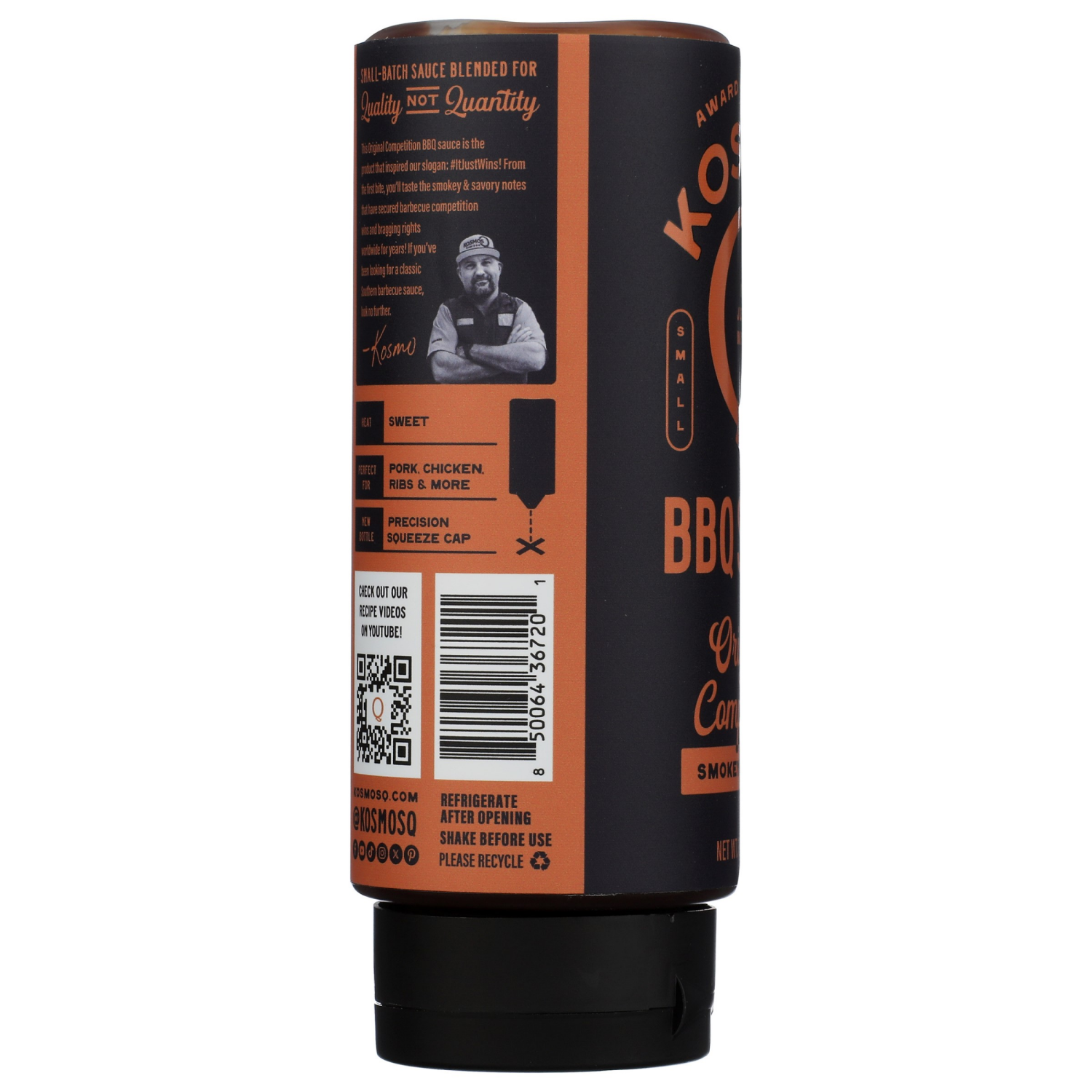 slide 3 of 3, Kosmos Q, Original Competition BBQ Sauce, 14 oz, 14 oz