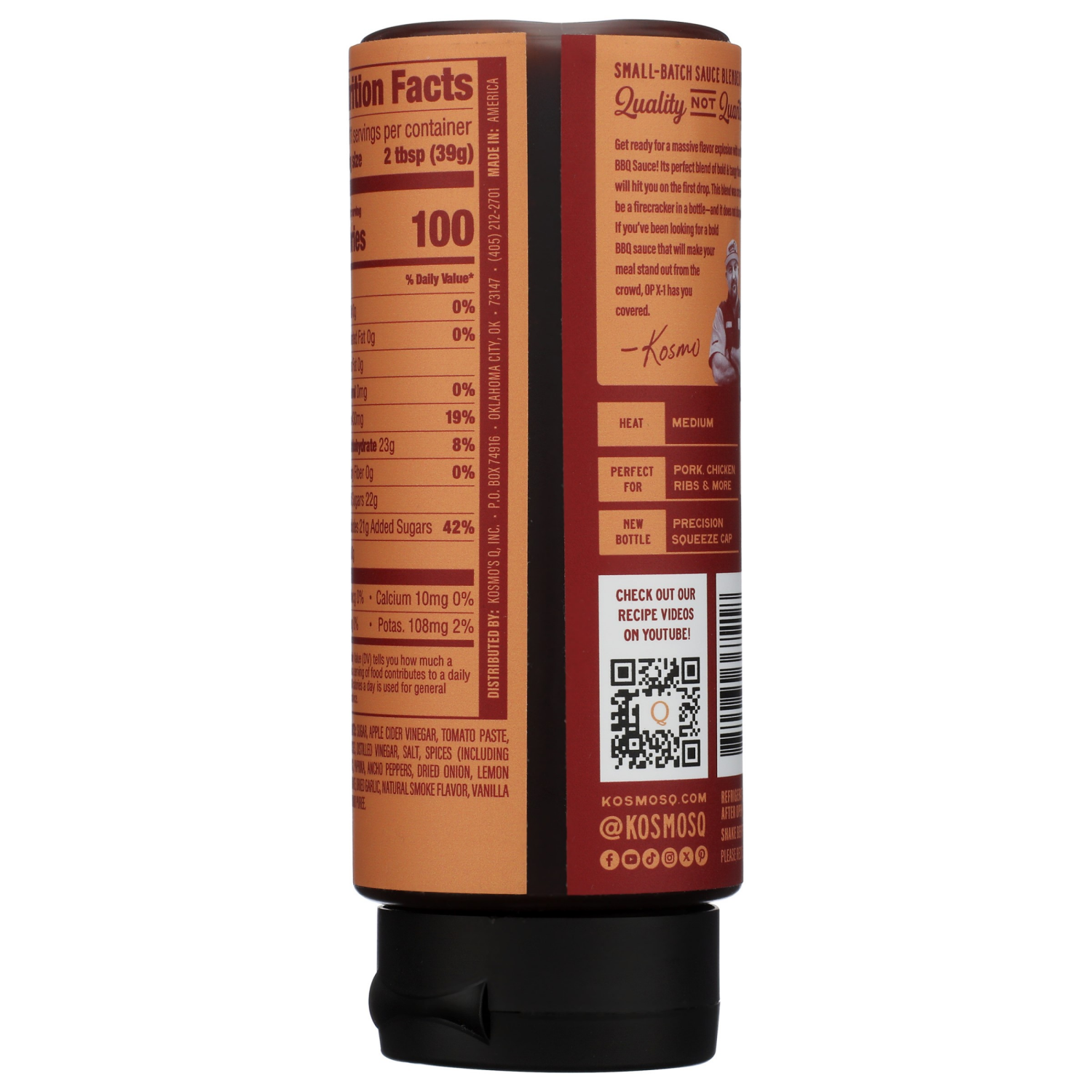 slide 2 of 3, Kosmos Q Top Secret OP X-1 BBQ Sauce 15.5 oz, 15.5 oz