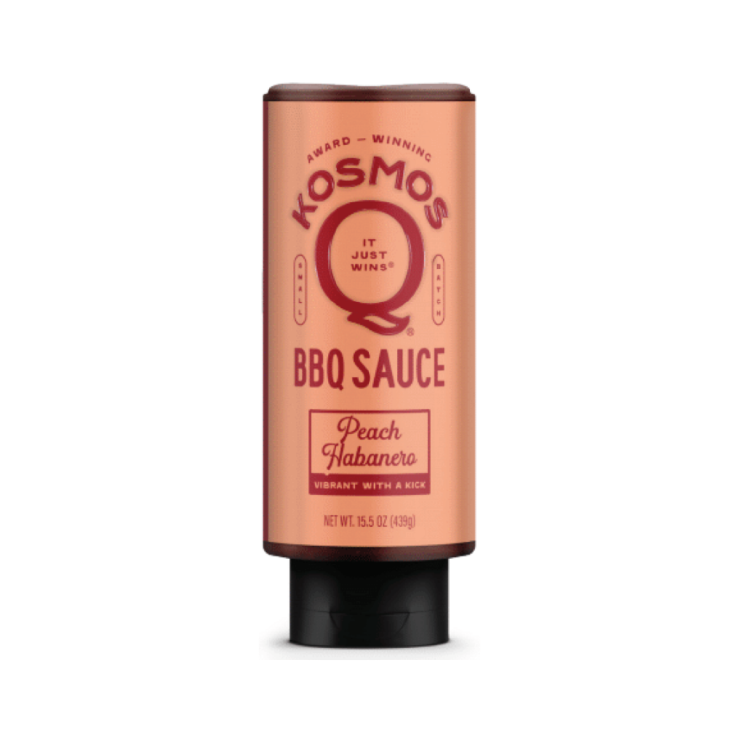 slide 1 of 3, Kosmos Q, Peach Habanero BBQ Sauce, 15.5 oz, 15.5 oz