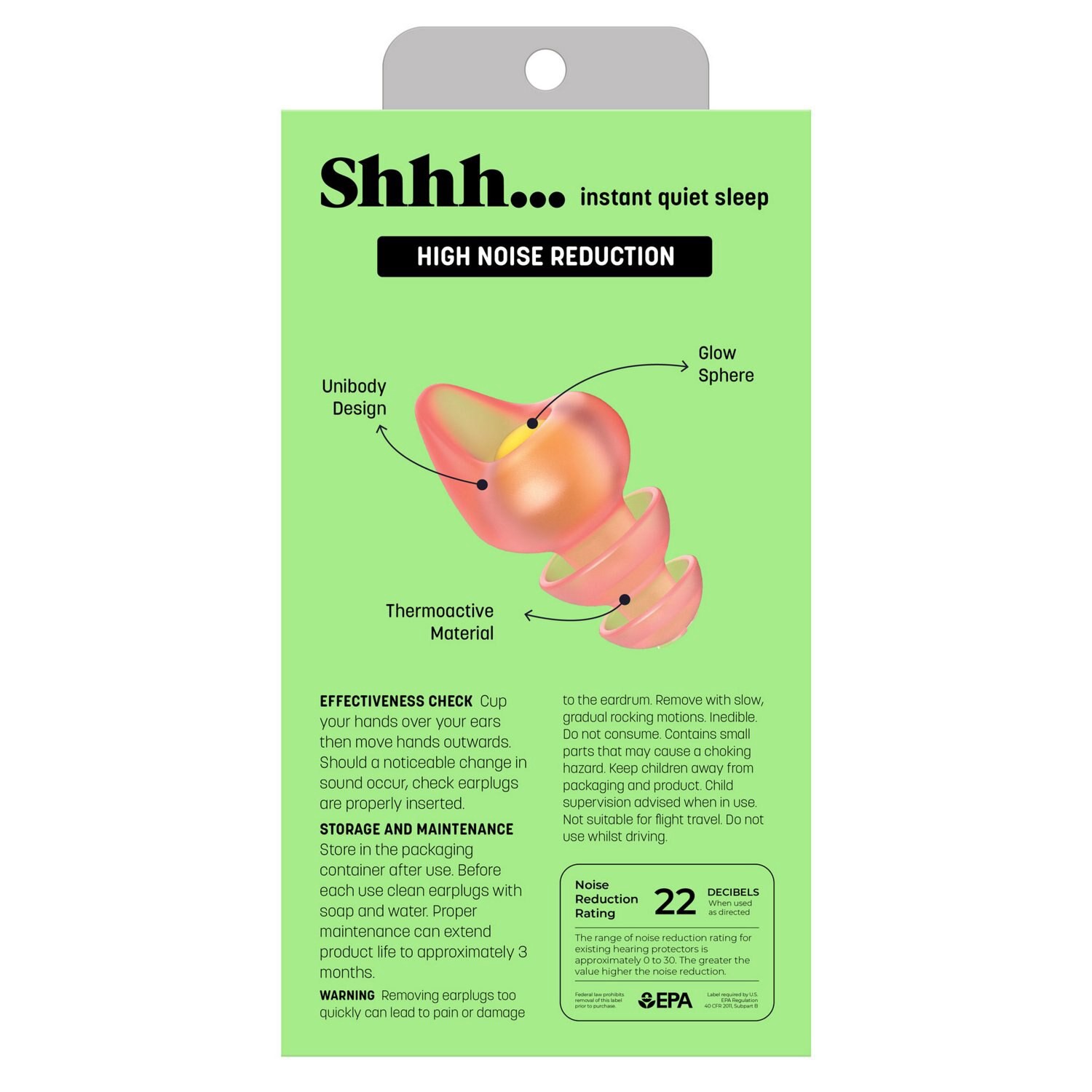 slide 3 of 5, NON BRAND Shhh... Out Like A Light Reusable Earplugs, 2Ct, 2 ct