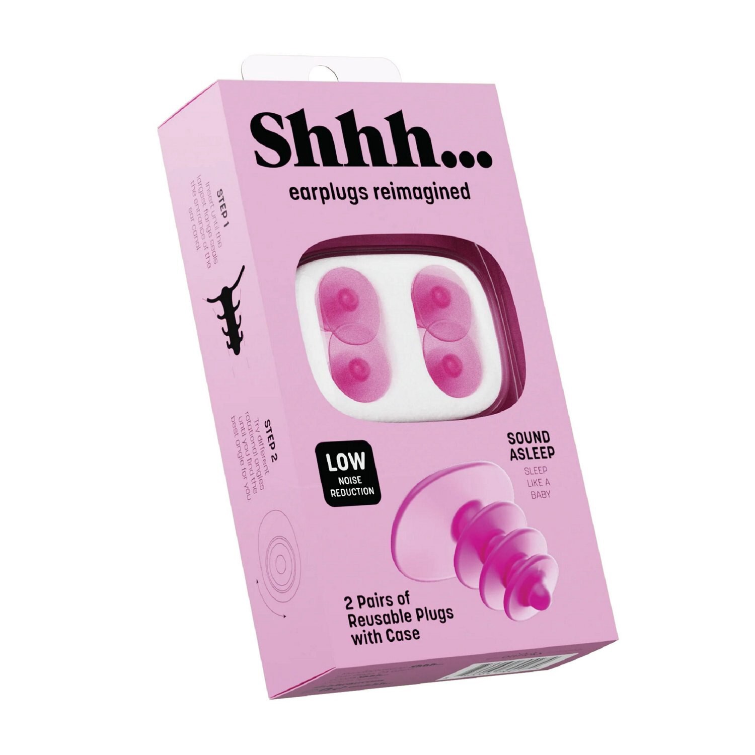 slide 4 of 5, NON BRAND Shhh... Sound Asleep Reusable Earplugs, 2Ct, 2 ct