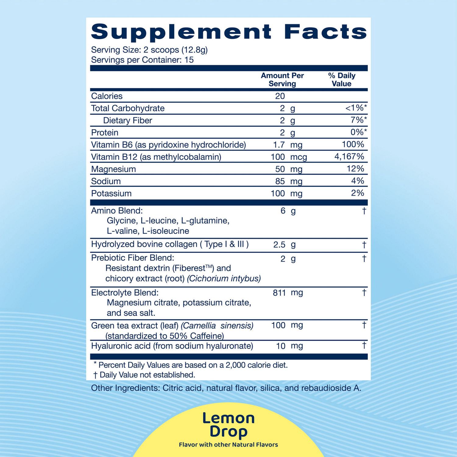 slide 6 of 7, REPLENZA™ Daily Replenisher - Powder for GLP-1 and Semaglutide Weight Loss Support – for Muscle Recovery, Digestive Health and Skin Elasticity - A Mix of Amino Acids, Prebiotics and Collagen Protein Peptides, 30 Servings, 6.8 oz