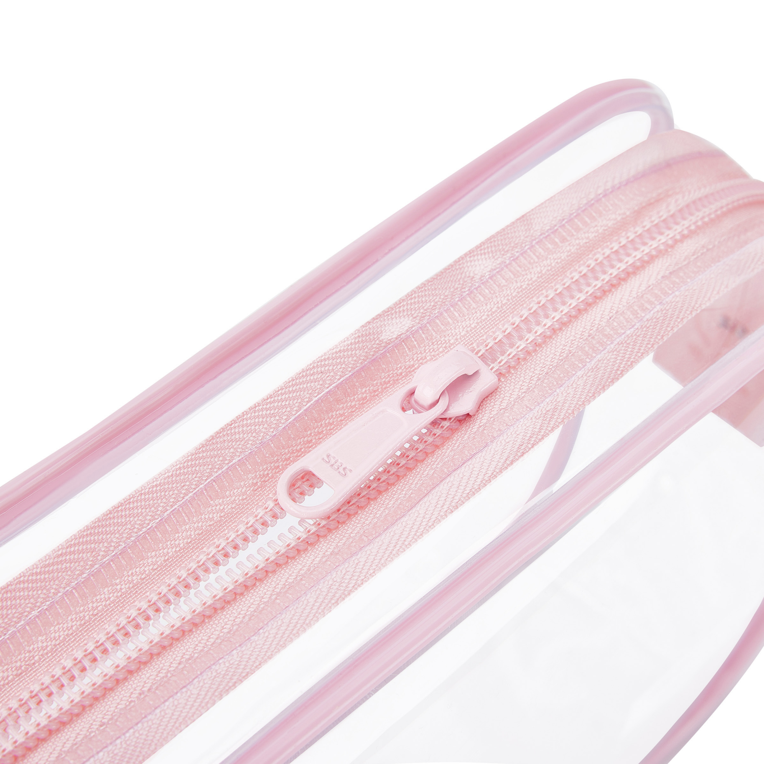 slide 2 of 4, Bagsmart Clear Toiletry Bag 2PCS SET, Clear, Pink, 2 ct