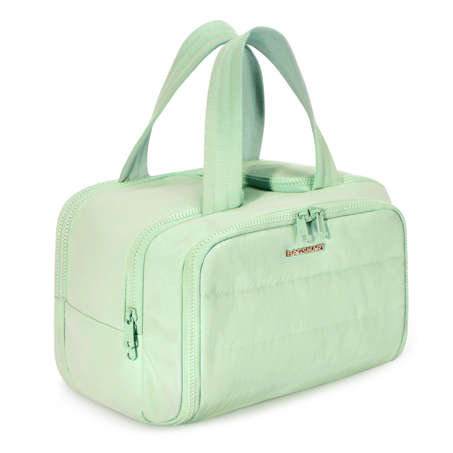 slide 4 of 4, Bagsmart Zora Spacesaver 4-in-1 Multi-Functional Toiletry Bag, Green, 1 ct