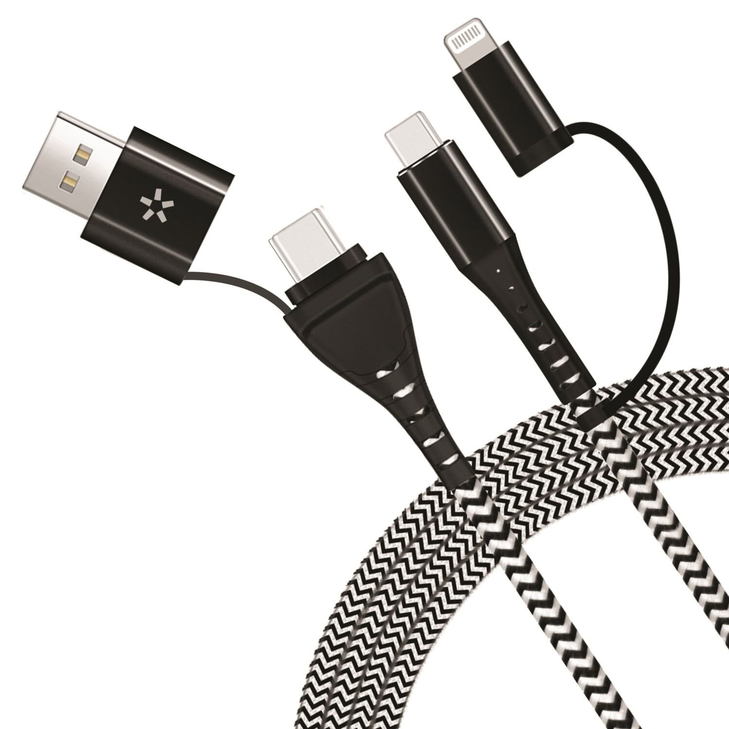 slide 3 of 3, NON BRAND Powerboost 4n1 Charging Cable, 4ft, 4 ft