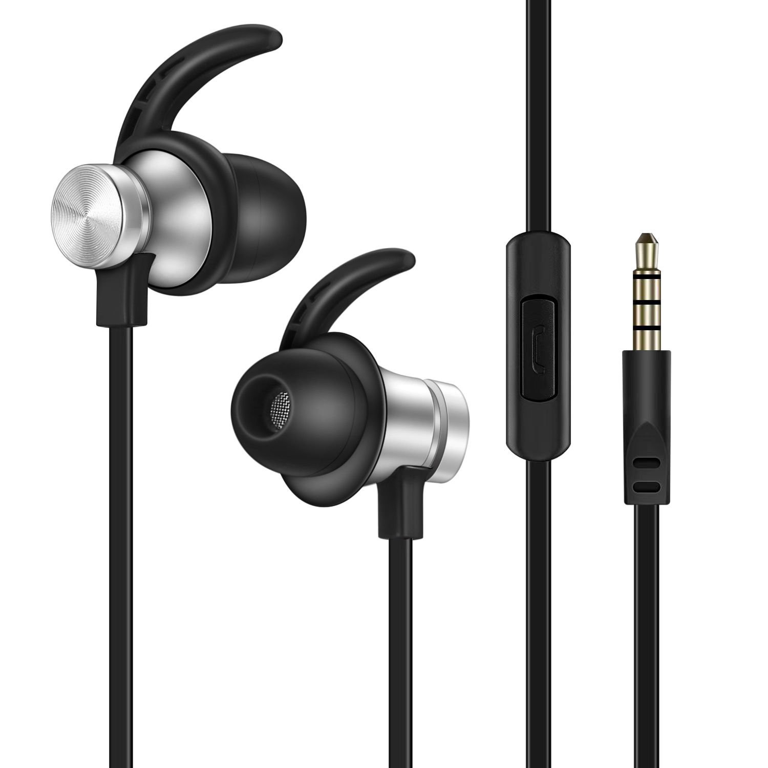 slide 3 of 6, Ionix Wired Earbuds With Mic, 1 ct