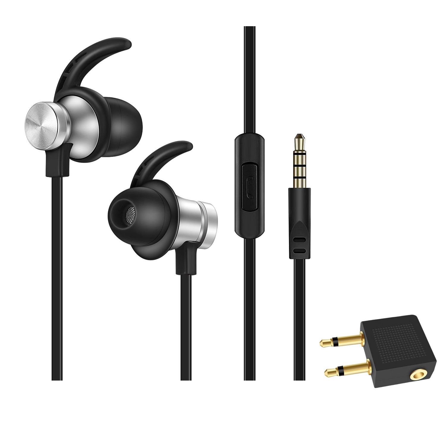 slide 2 of 6, Ionix Wired Earbuds With Mic, 1 ct