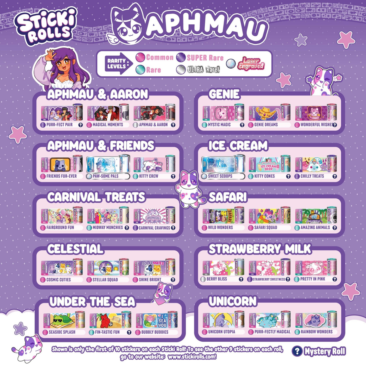 slide 6 of 6, Sticki Rolls Aphmau Sticki Band Capsule, 1 ct