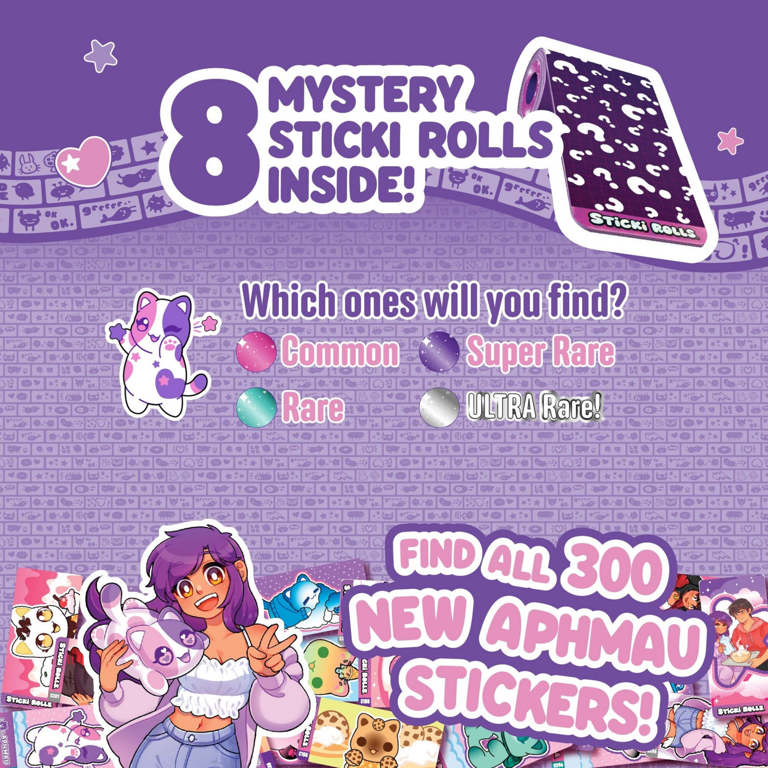 slide 2 of 7, Sticki Rolls Aphmau Sticki Pendant Pack, 1 ct