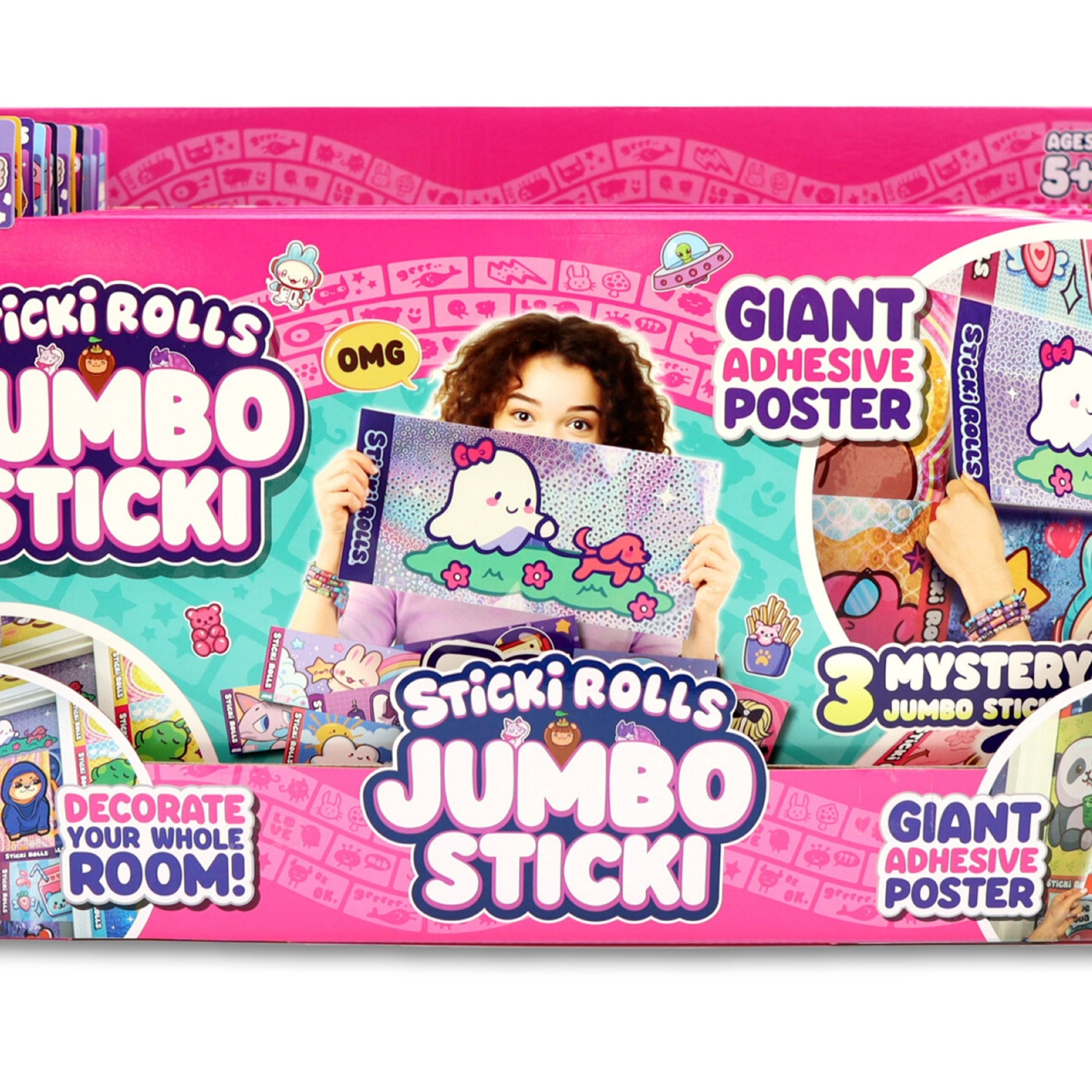 slide 3 of 5, Sticki Rolls Jumbo Sticki 3-Pack, 1 ct