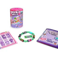 Sticki Roll BFF Sticki Band Capsule Sticker Bracelet, Assorted Styles