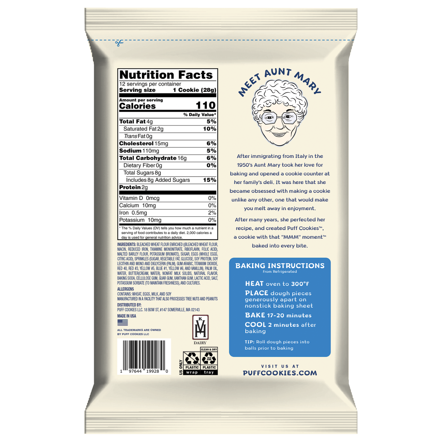 slide 2 of 2, Puff Cookies Cookie Dough Confetti 12.65oz, 12.65 oz