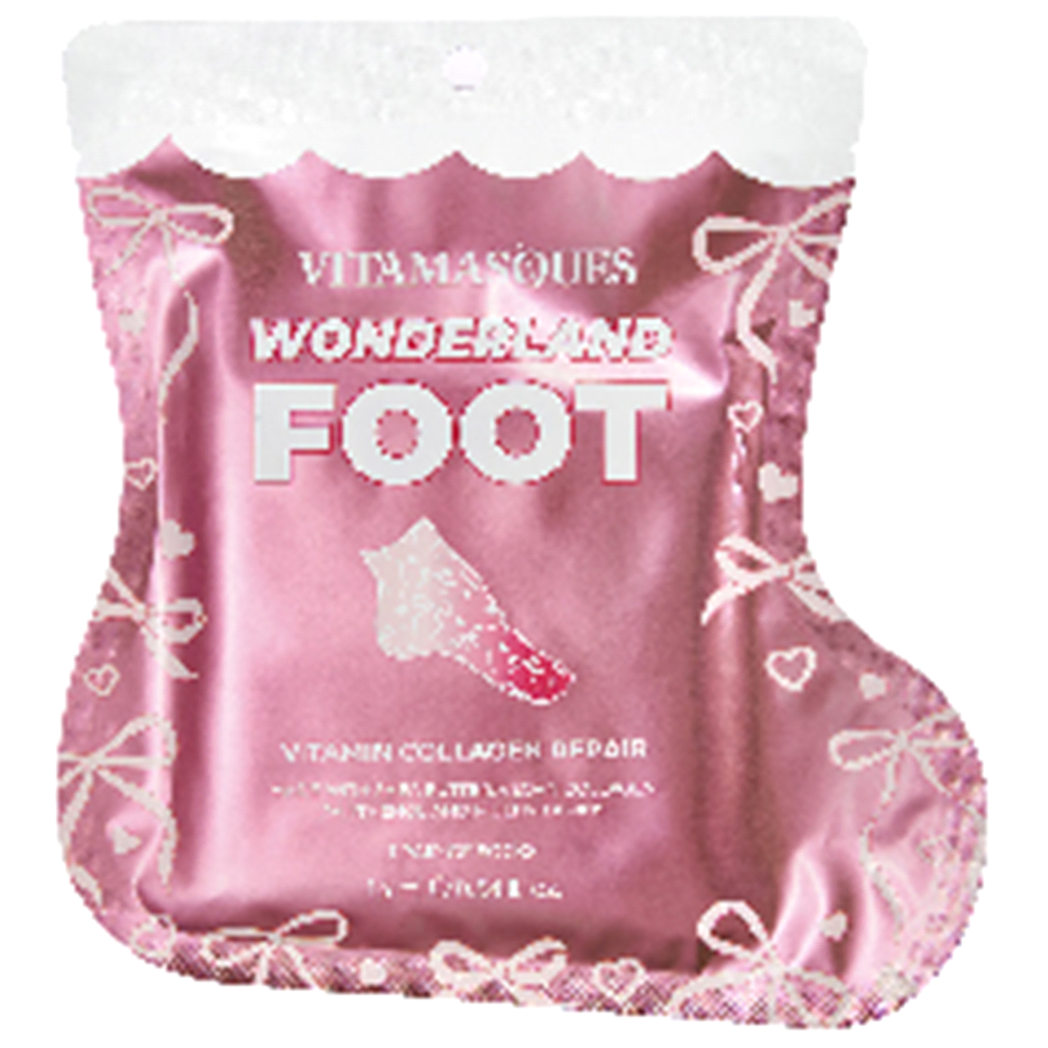 slide 1 of 1, Vitamasques Candy Cane Foot Mask, 1 ct